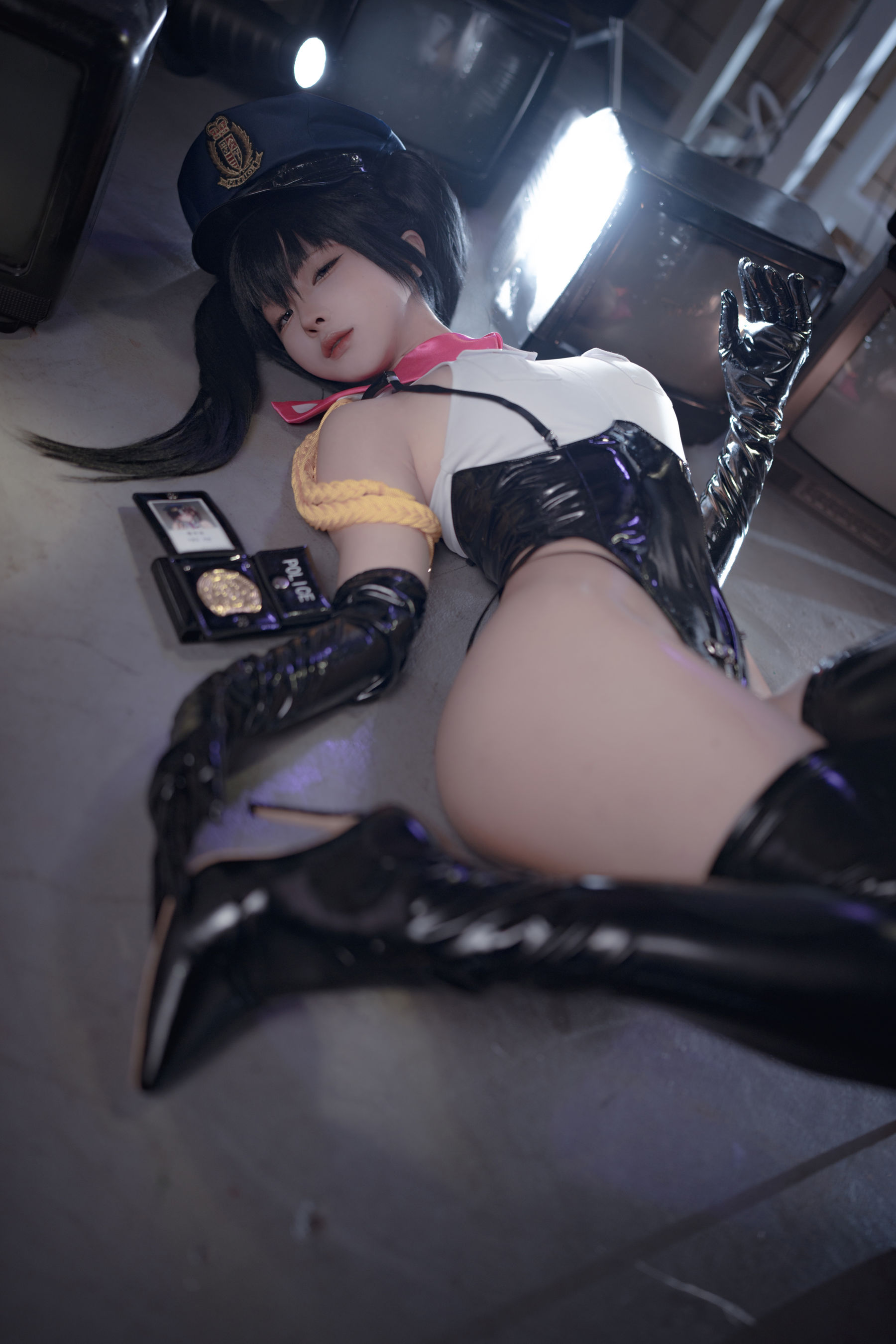 动漫博主蠢沫沫 - 沙希女警/(118P)