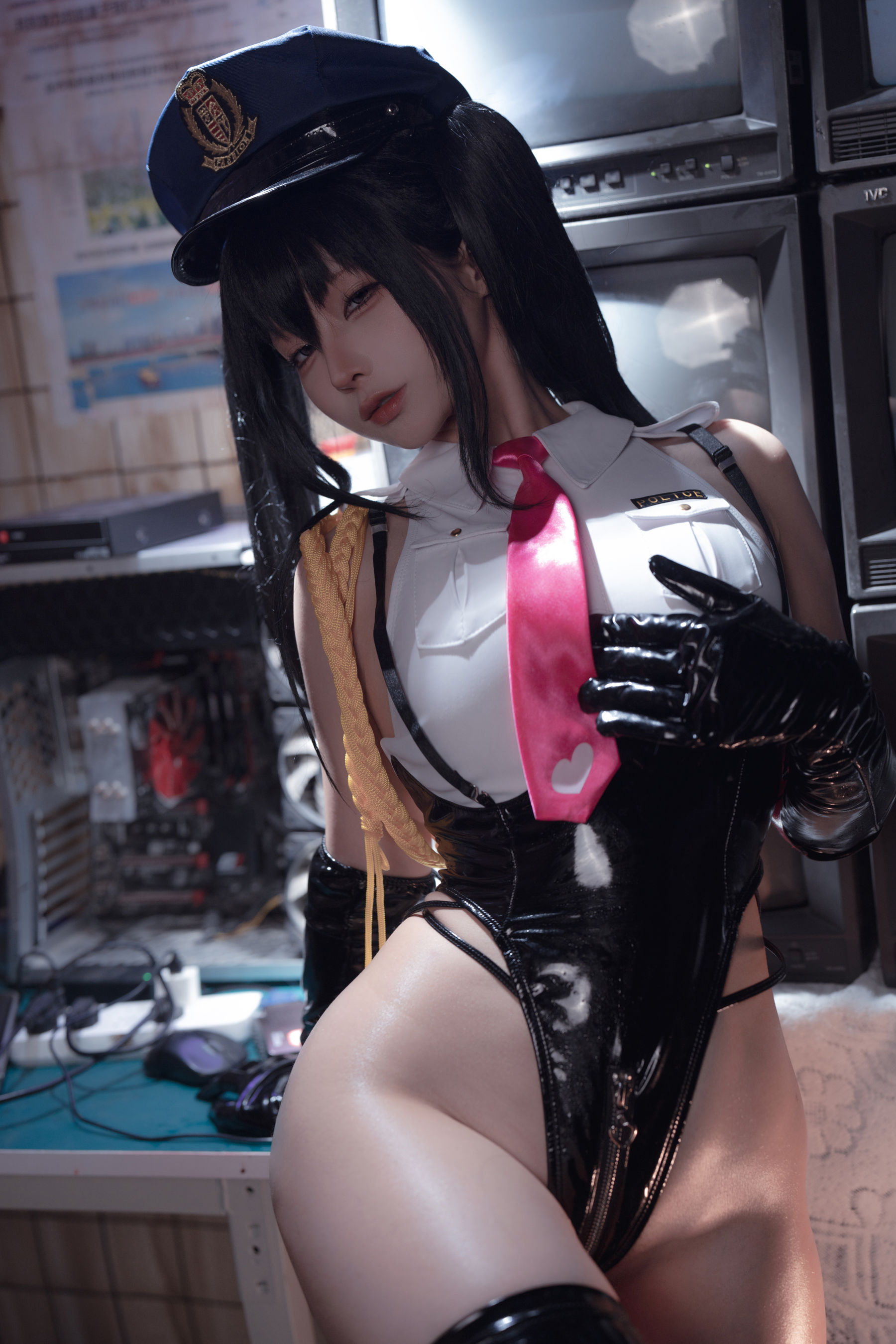 动漫博主蠢沫沫 - 沙希女警/(118P)