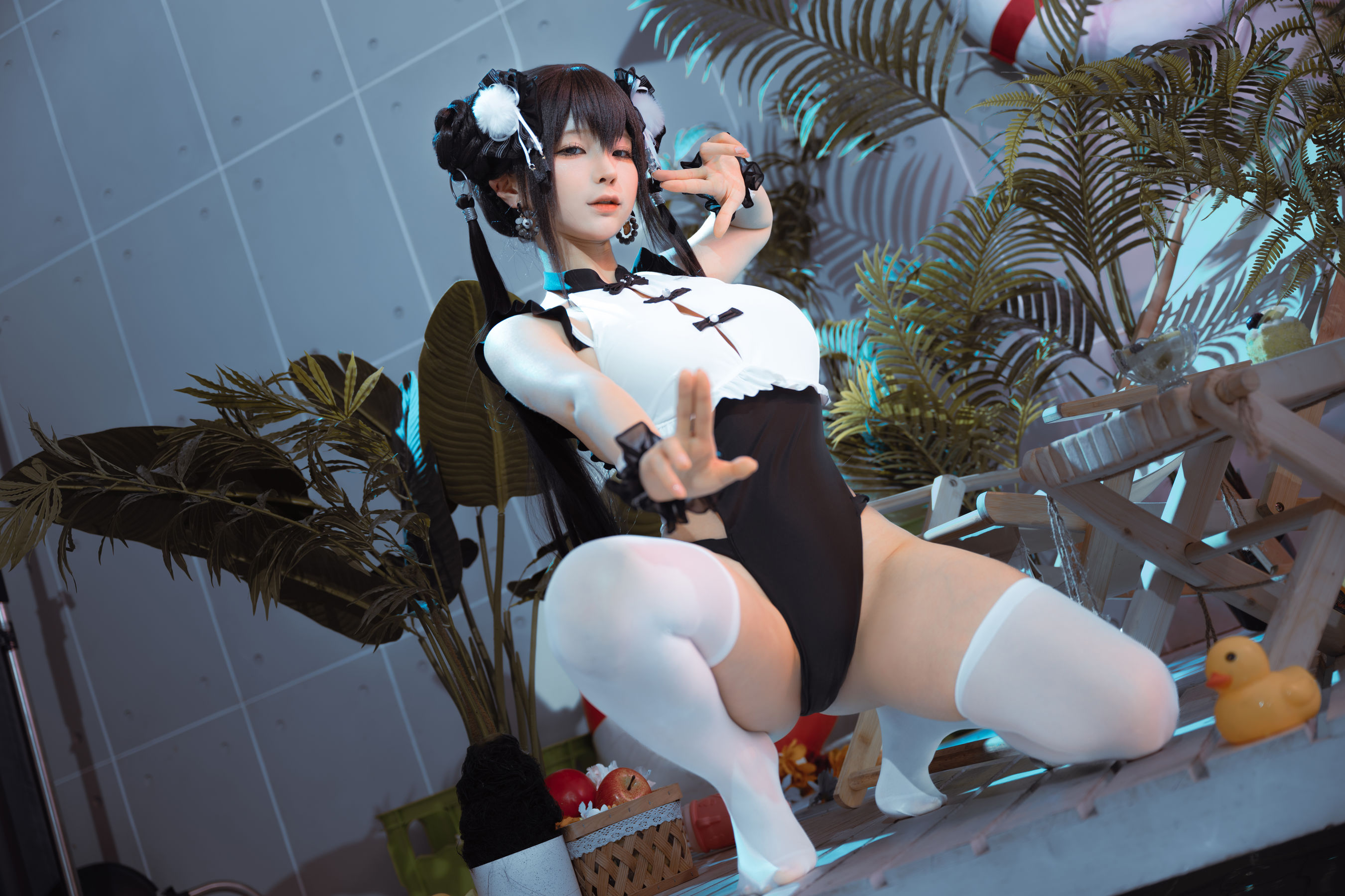 动漫博主蠢沫沫 - 熊猫娘/(105P)