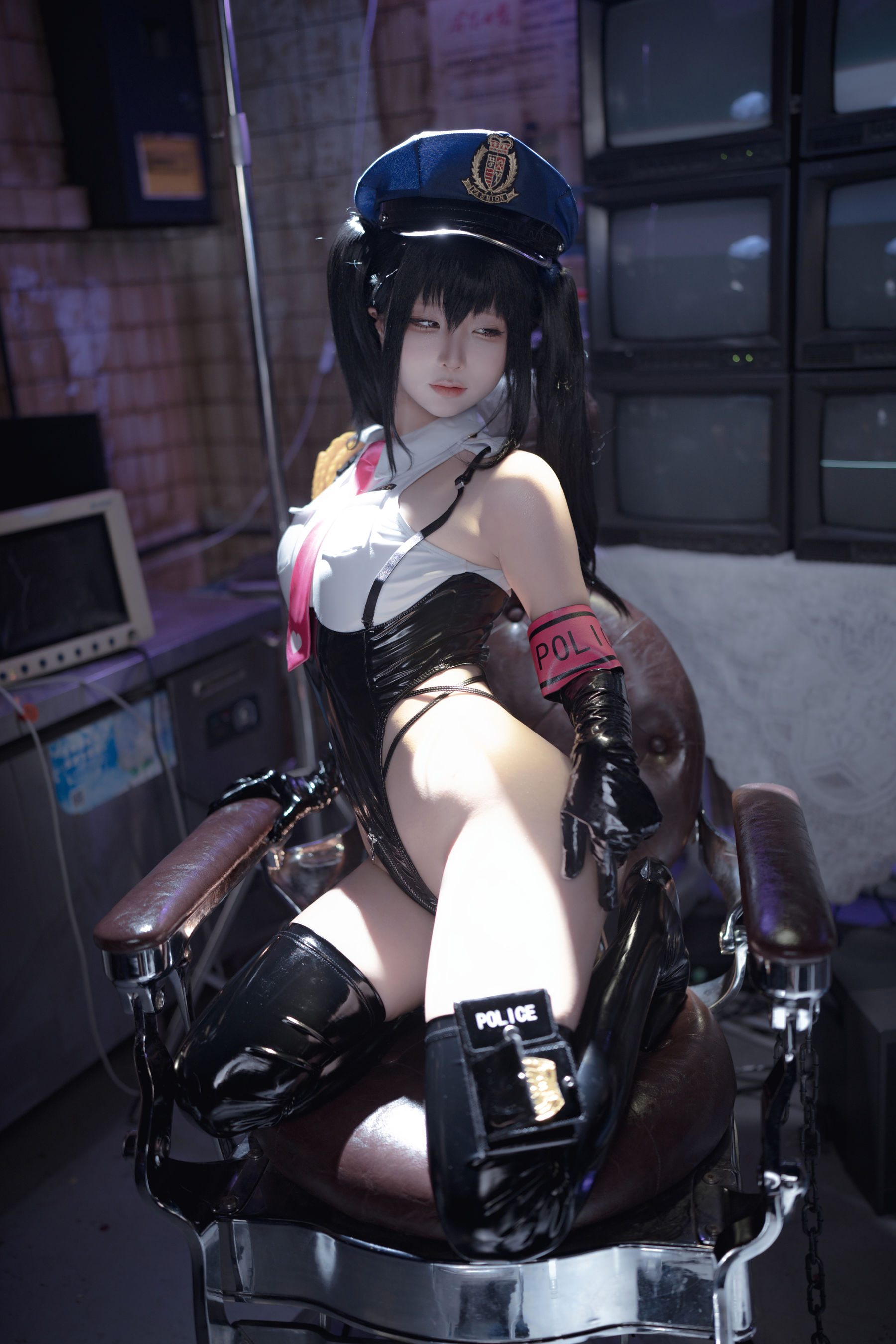 动漫博主蠢沫沫 - 沙希女警/(118P)