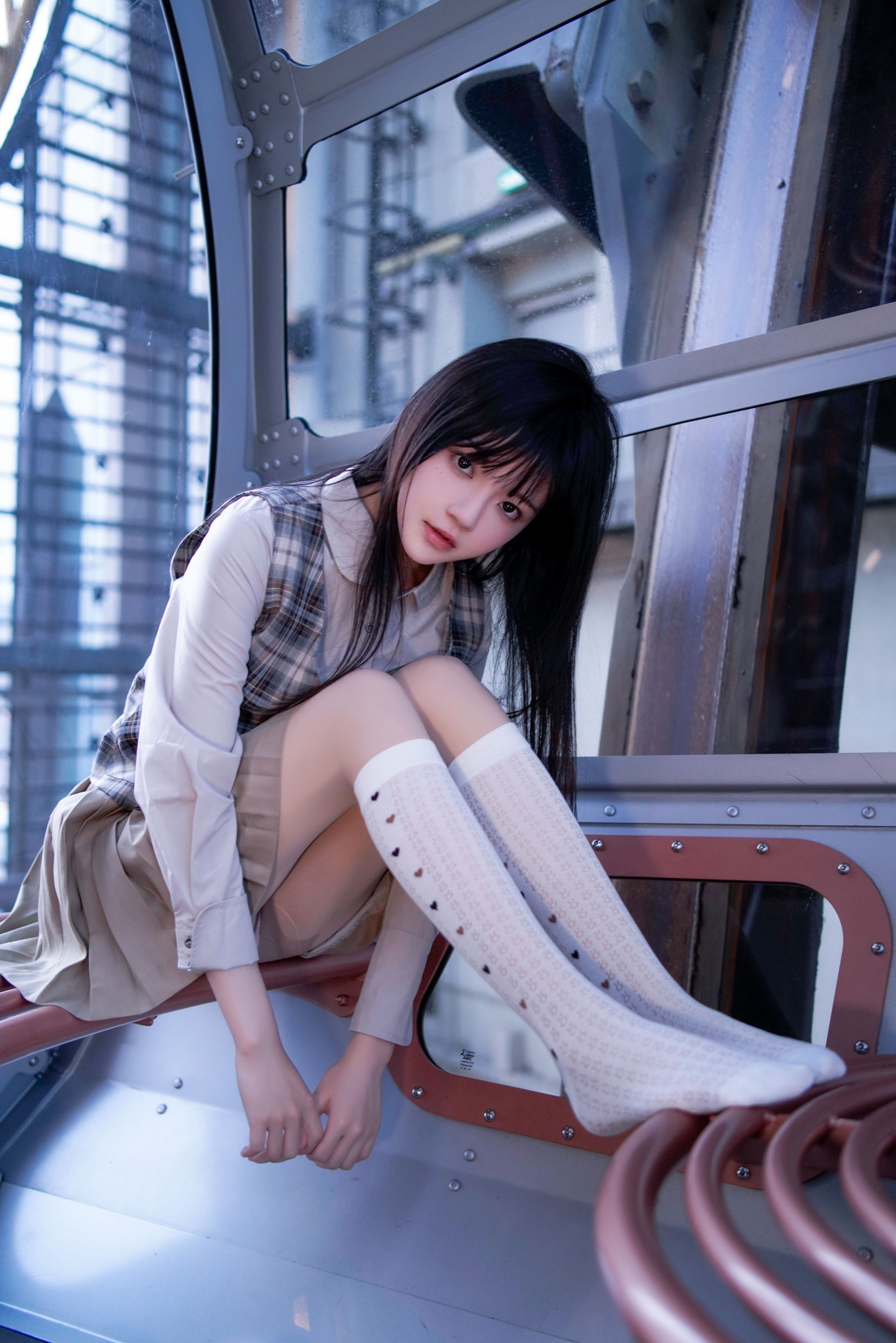 桜桃喵 - 制服摩天轮/(27P)