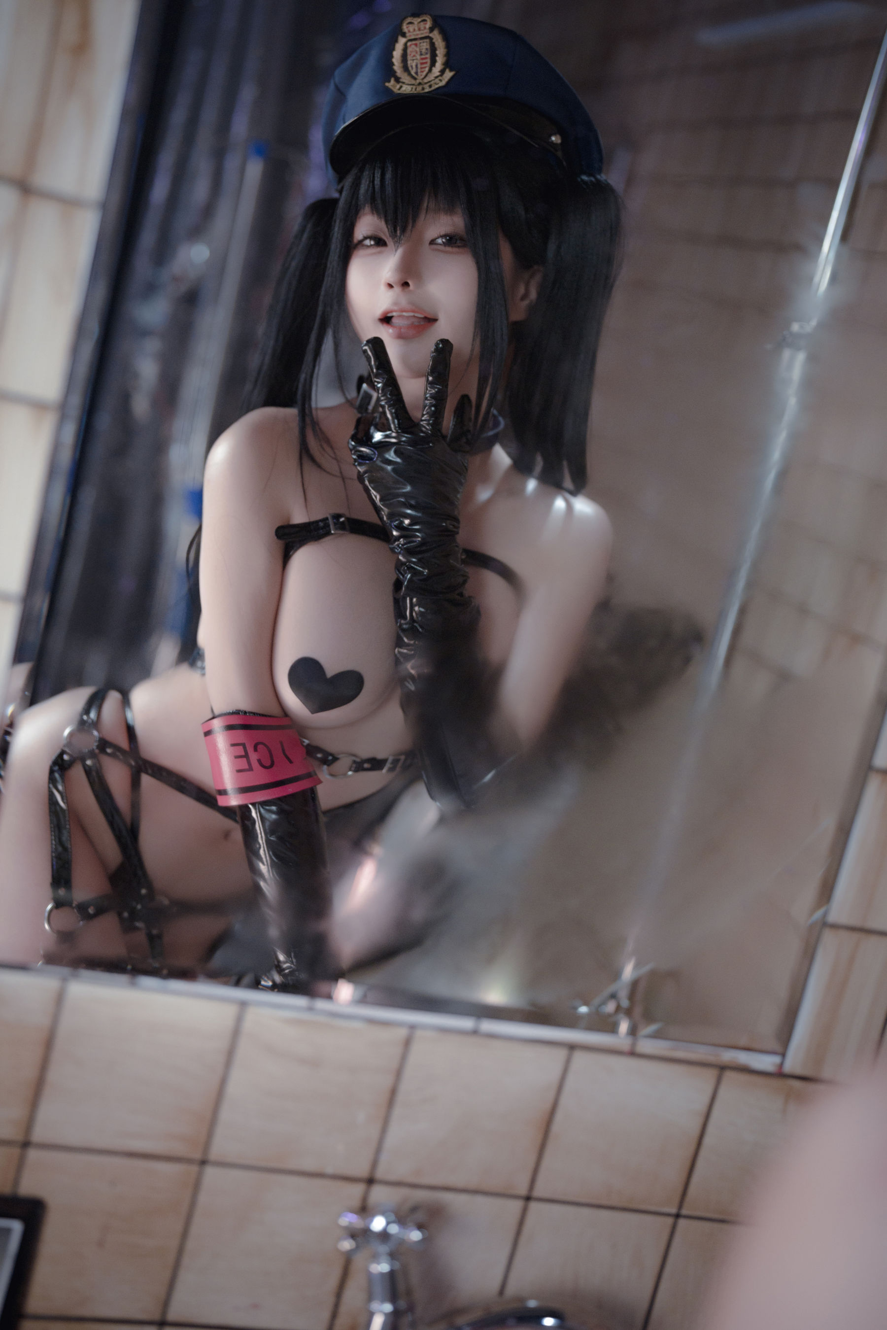 动漫博主蠢沫沫 - 沙希女警/(118P)
