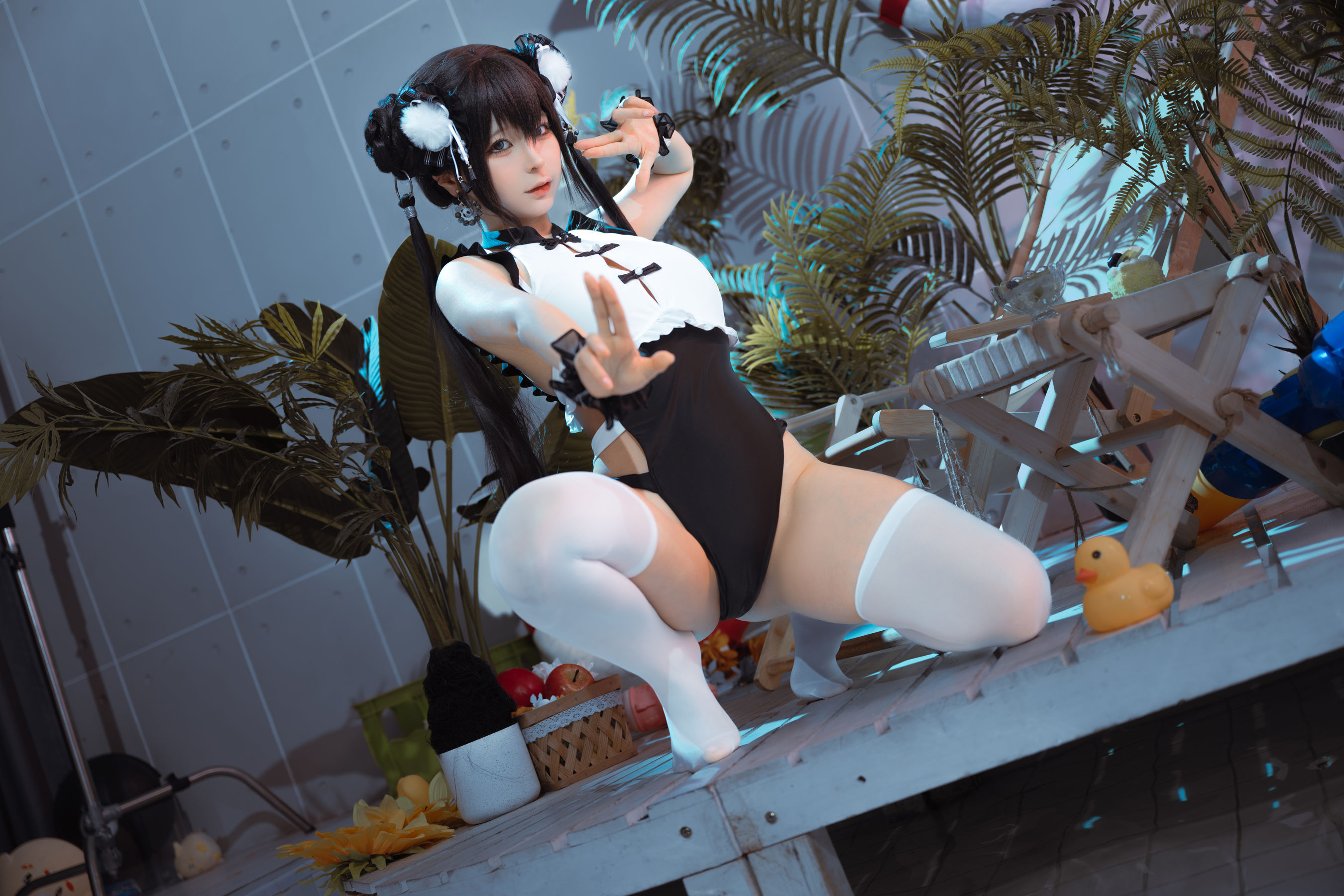 动漫博主蠢沫沫 - 熊猫娘/(105P)