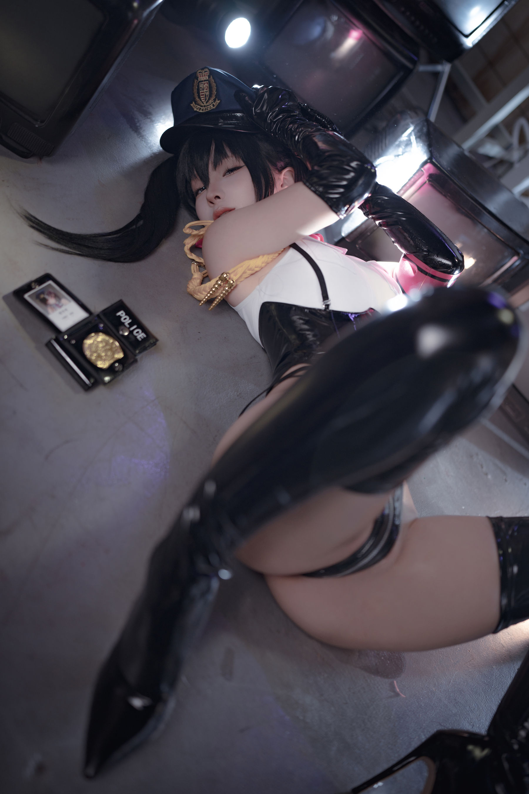 动漫博主蠢沫沫 - 沙希女警/(118P)