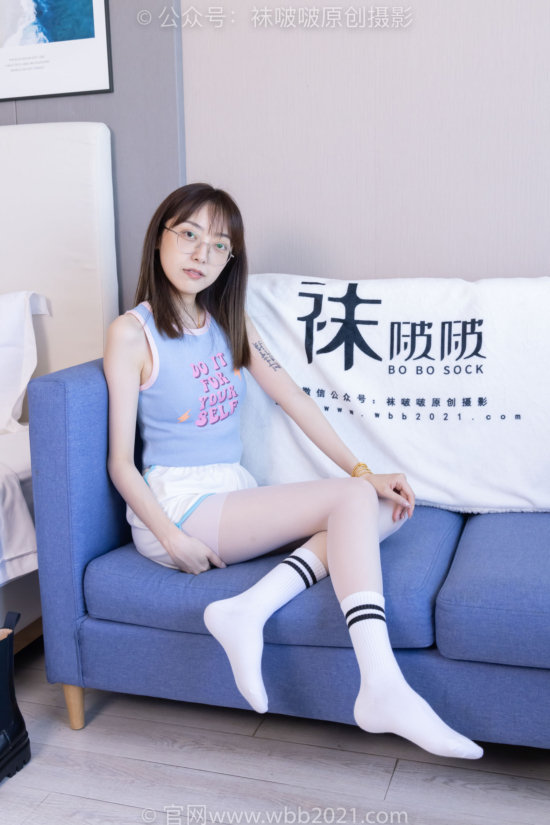 BoBoSocks袜啵啵 No.479 稚予 - 短靴、长筒白棉袜、白丝/(140P)