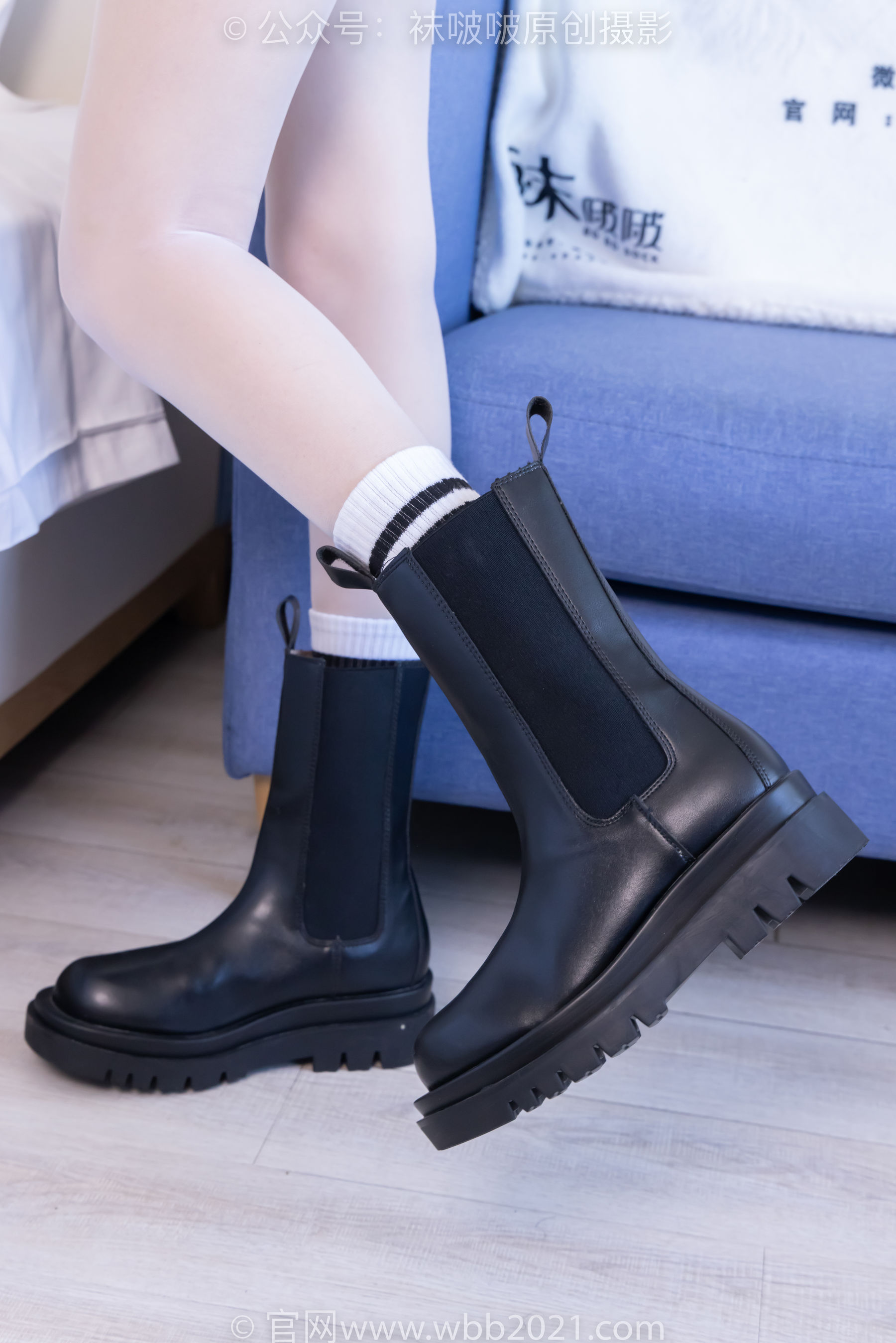 BoBoSocks袜啵啵 No.479 稚予 - 短靴、长筒白棉袜、白丝/(140P)