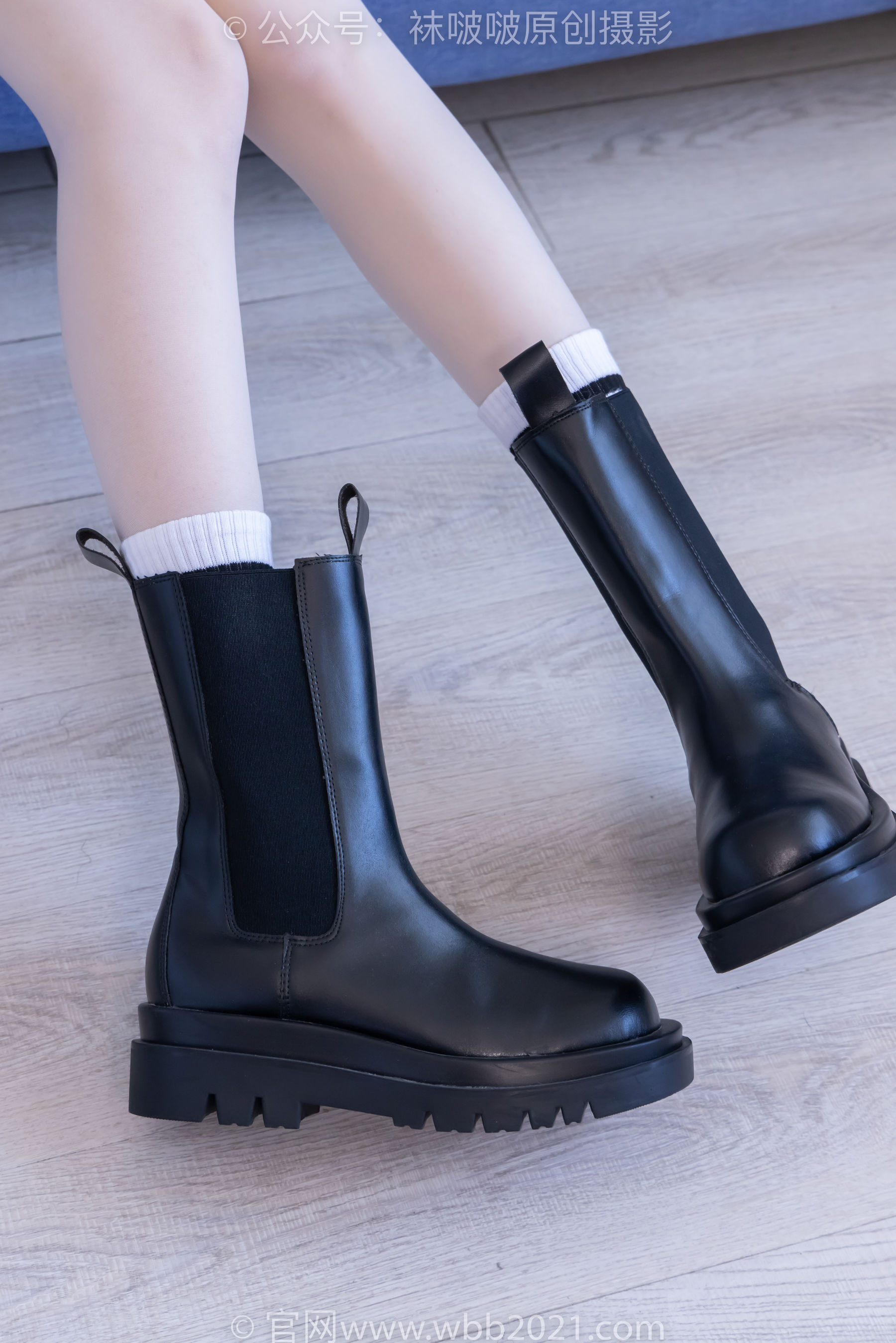 BoBoSocks袜啵啵 No.479 稚予 - 短靴、长筒白棉袜、白丝/(140P)