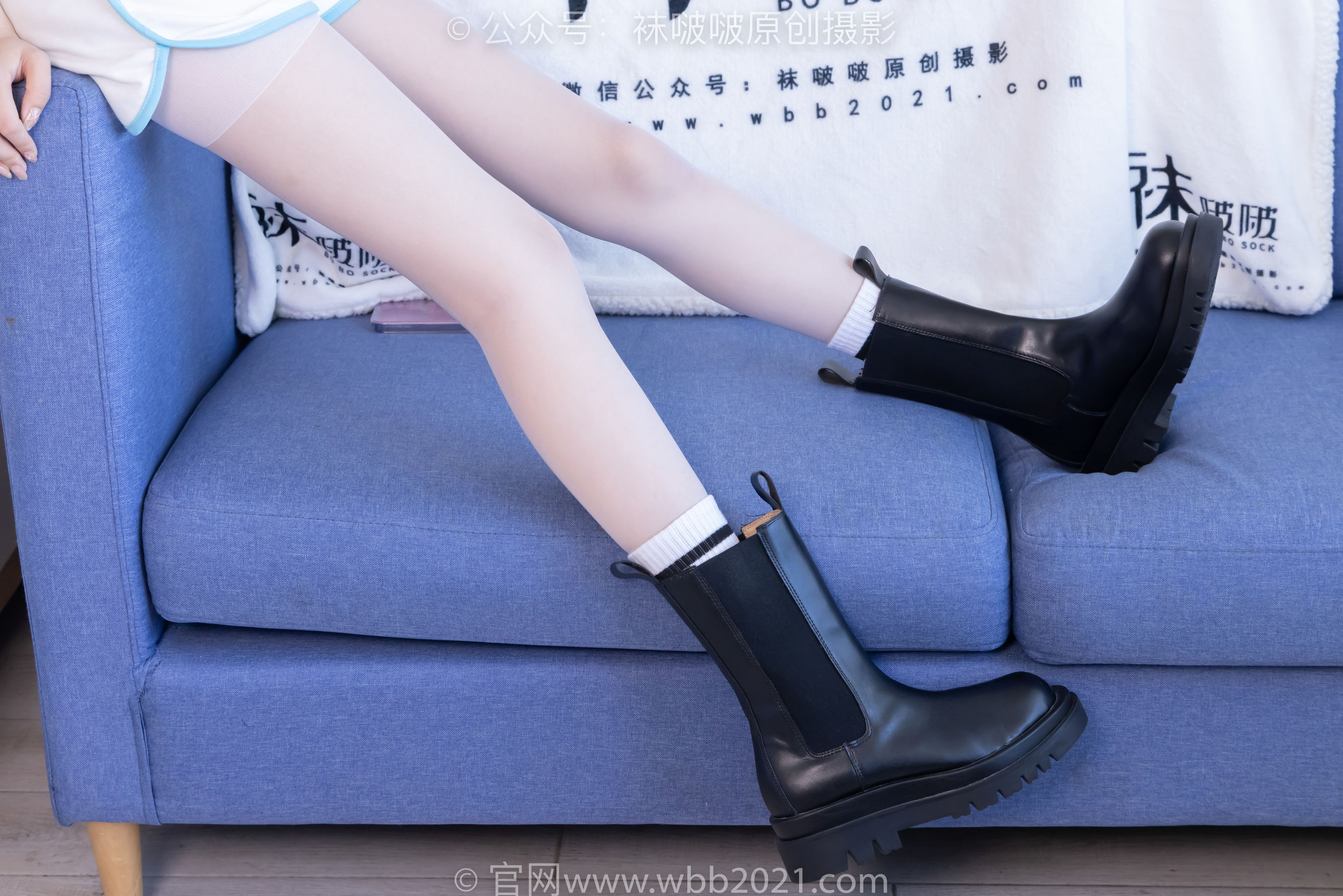 BoBoSocks袜啵啵 No.479 稚予 - 短靴、长筒白棉袜、白丝/(140P)