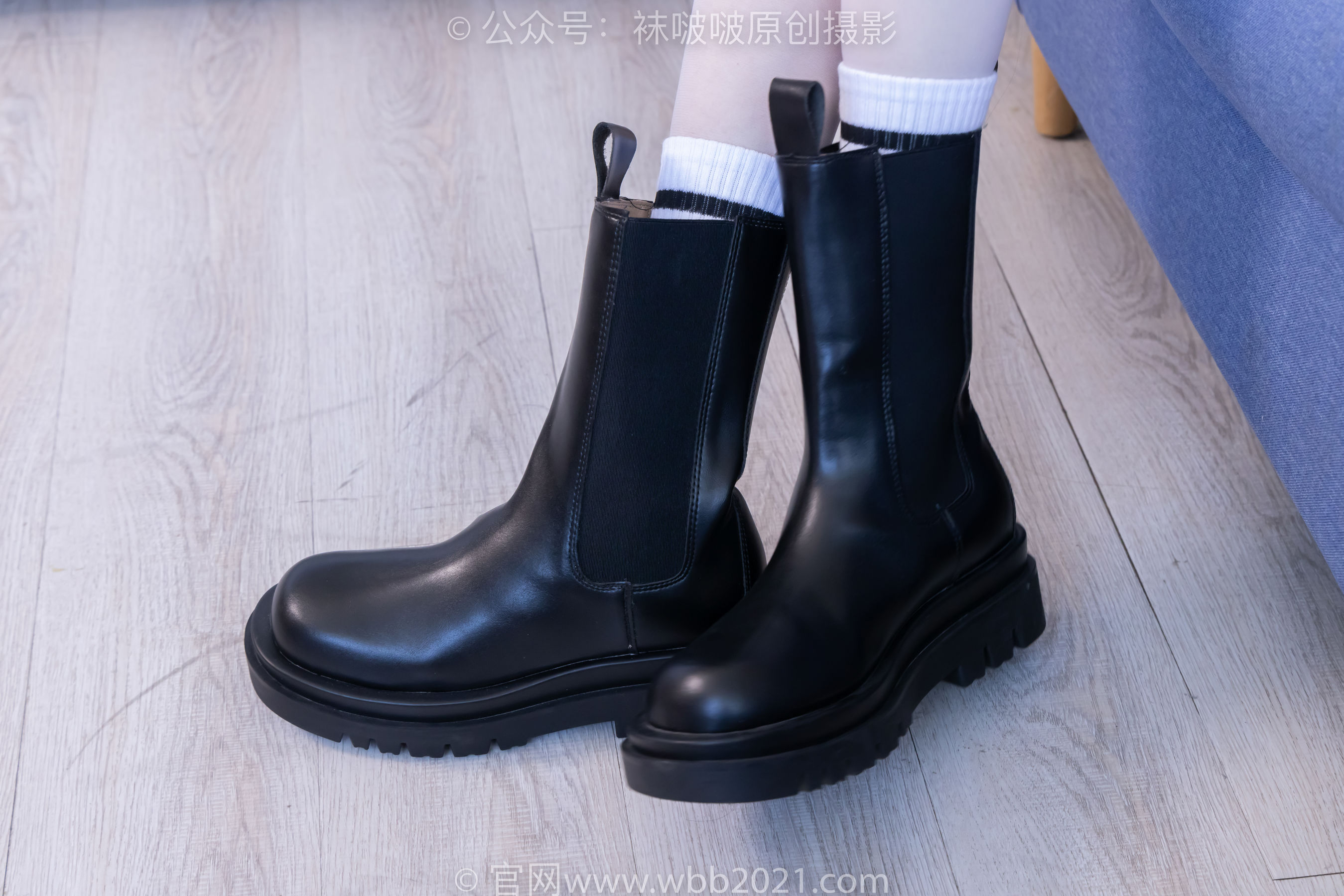 BoBoSocks袜啵啵 No.479 稚予 - 短靴、长筒白棉袜、白丝/(140P)