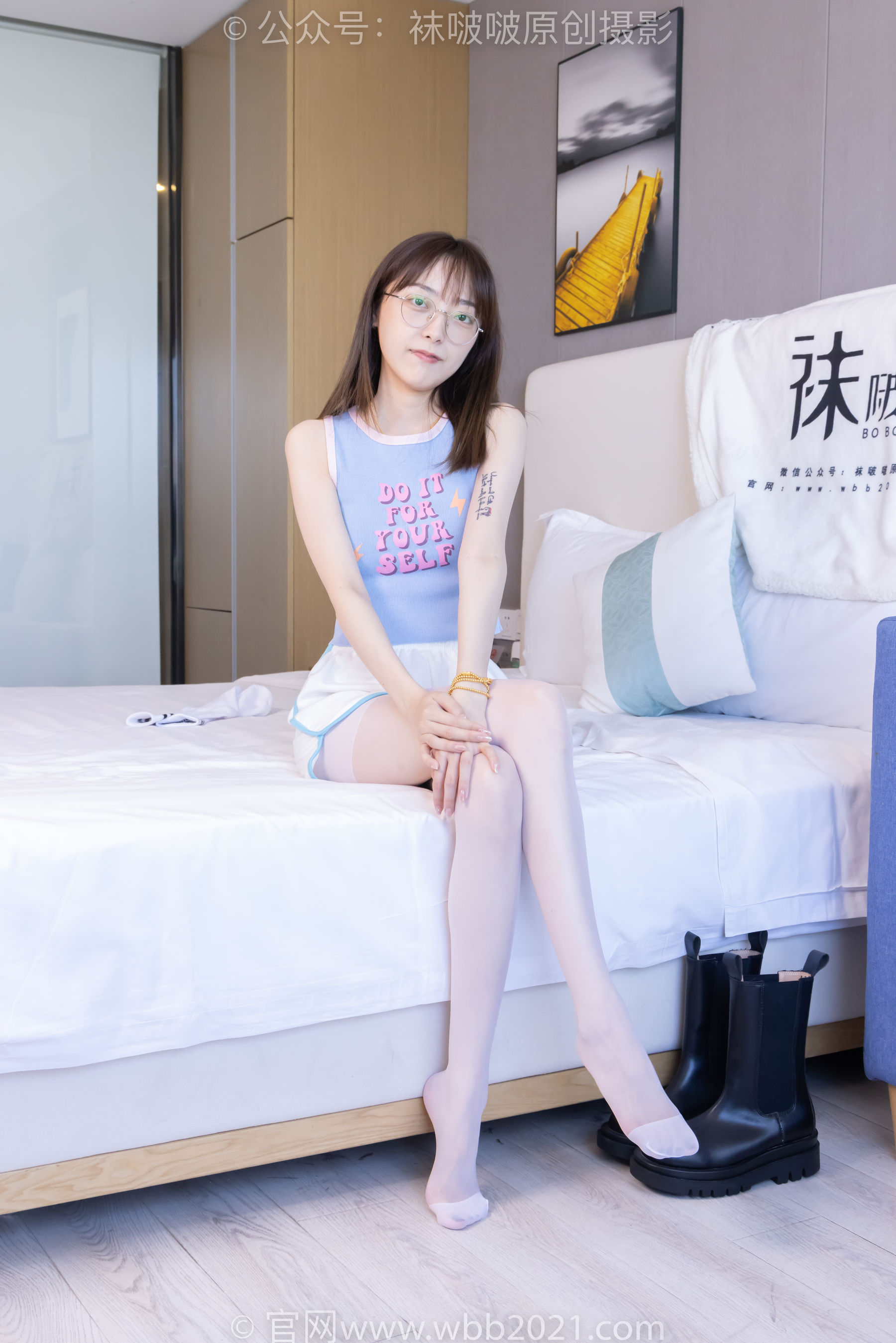BoBoSocks袜啵啵 No.479 稚予 - 短靴、长筒白棉袜、白丝/(140P)