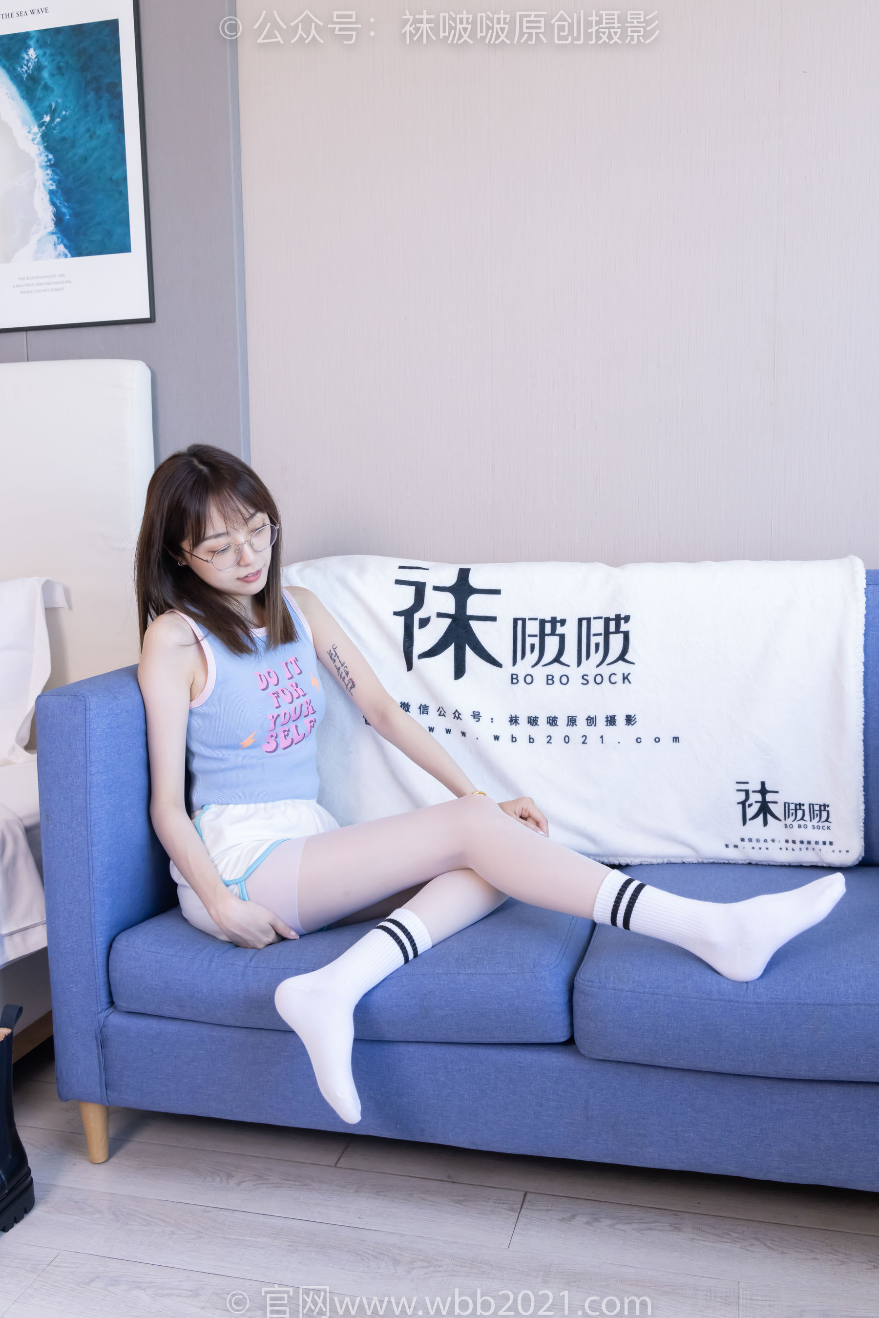 BoBoSocks袜啵啵 No.479 稚予 - 短靴、长筒白棉袜、白丝/(140P)