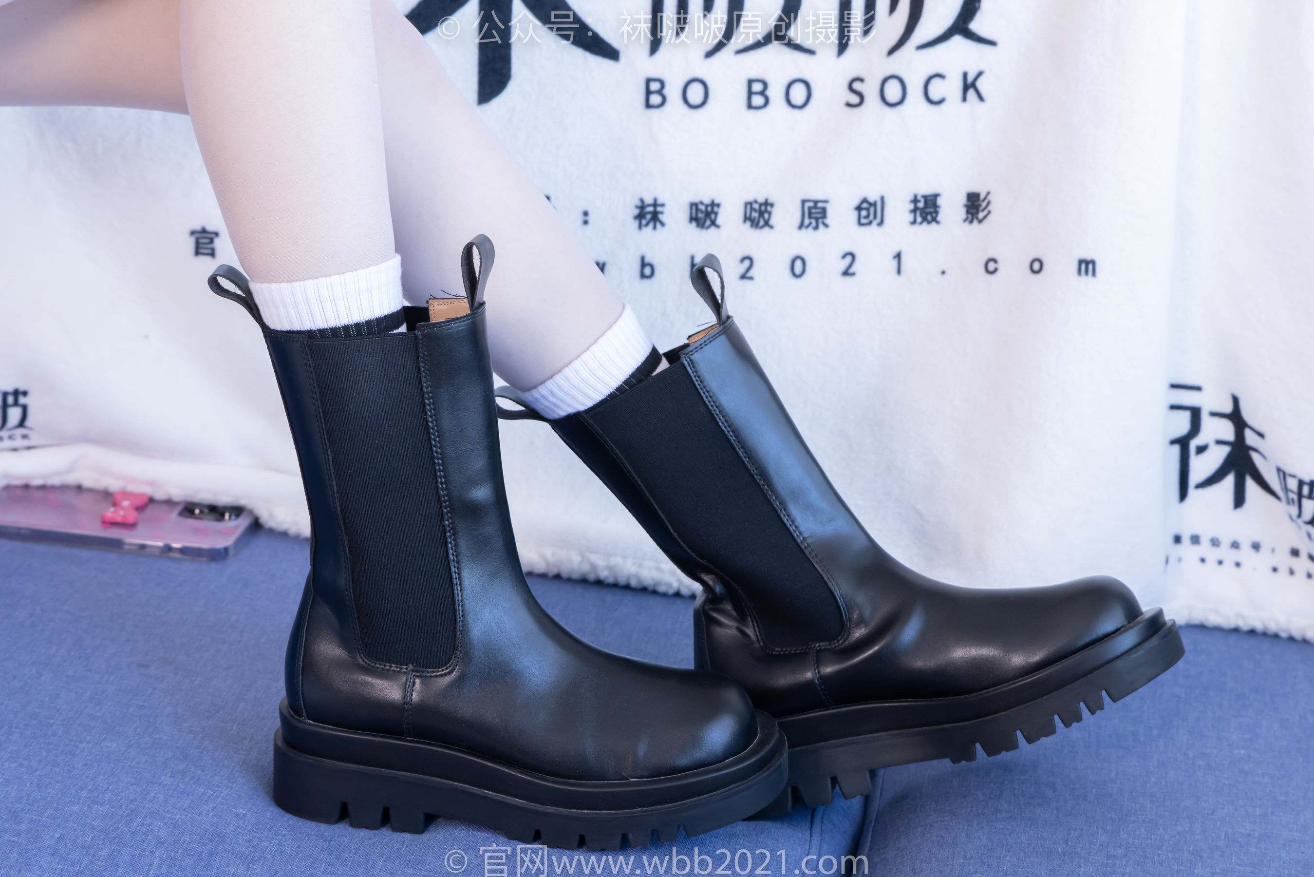 BoBoSocks袜啵啵 No.479 稚予 - 短靴、长筒白棉袜、白丝/(140P)