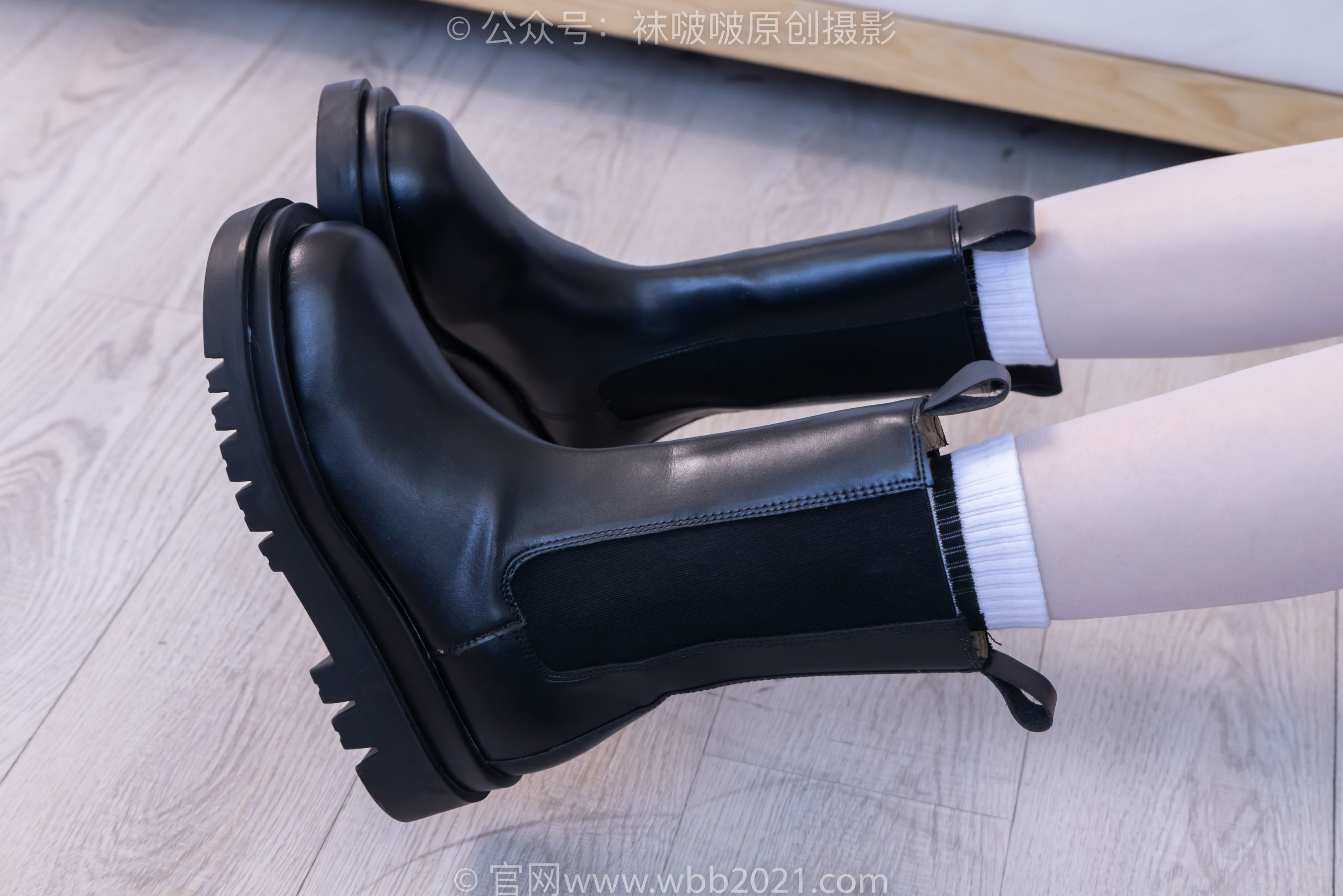 BoBoSocks袜啵啵 No.479 稚予 - 短靴、长筒白棉袜、白丝/(140P)