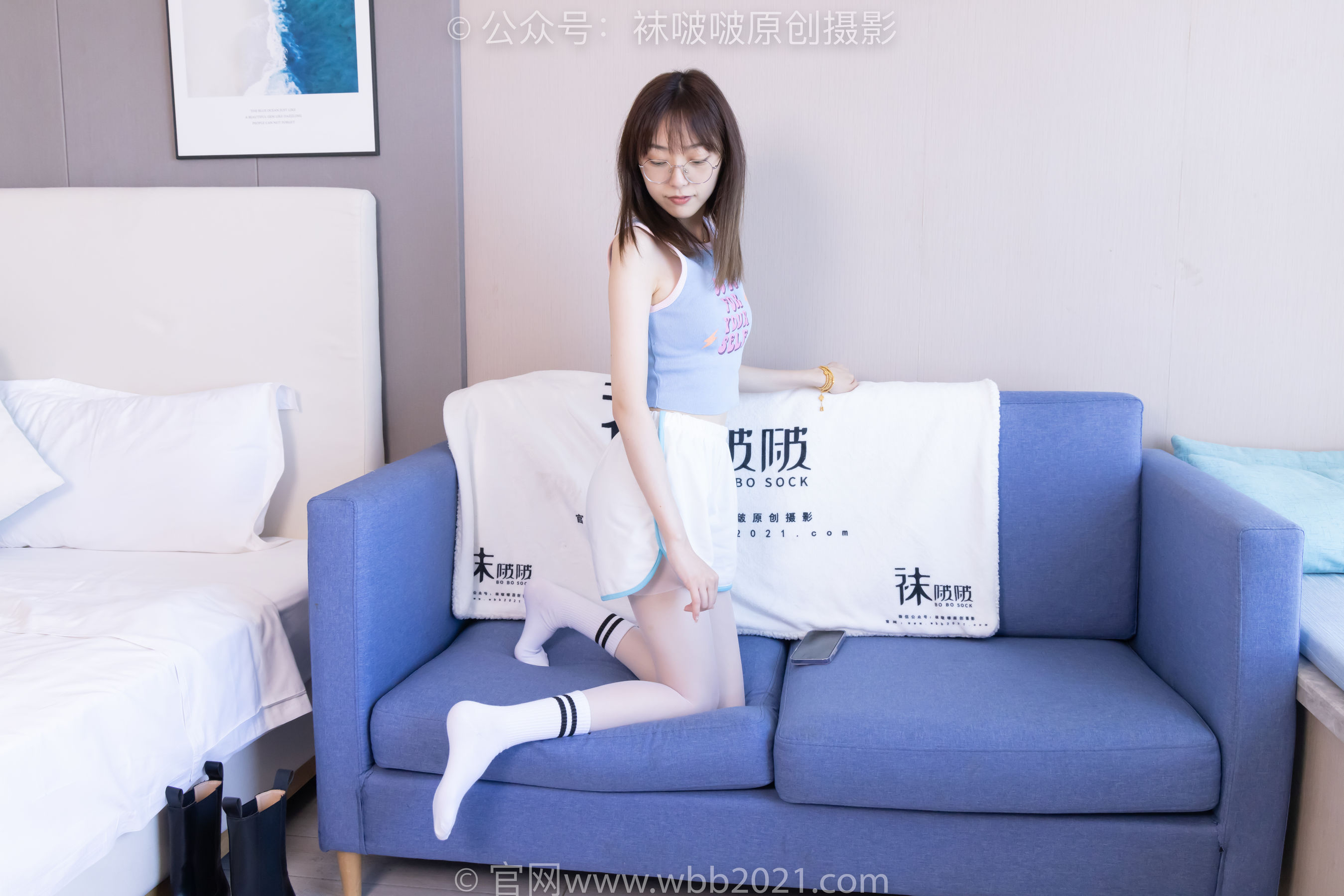 BoBoSocks袜啵啵 No.479 稚予 - 短靴、长筒白棉袜、白丝/(140P)