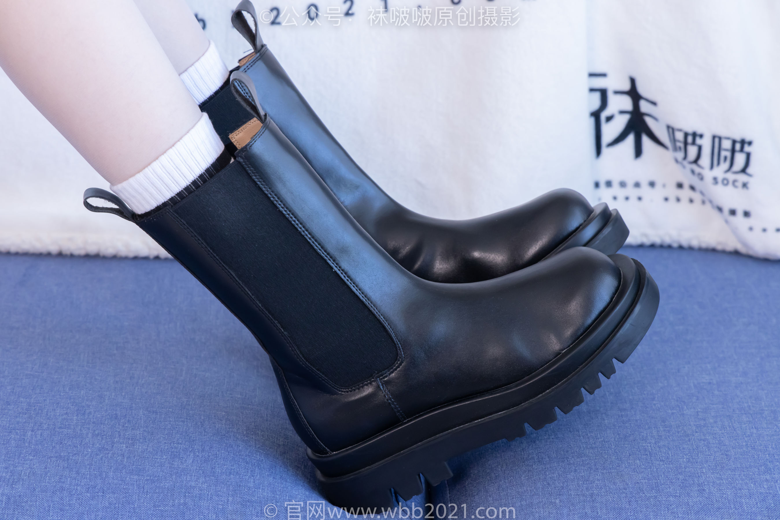 BoBoSocks袜啵啵 No.479 稚予 - 短靴、长筒白棉袜、白丝/(140P)