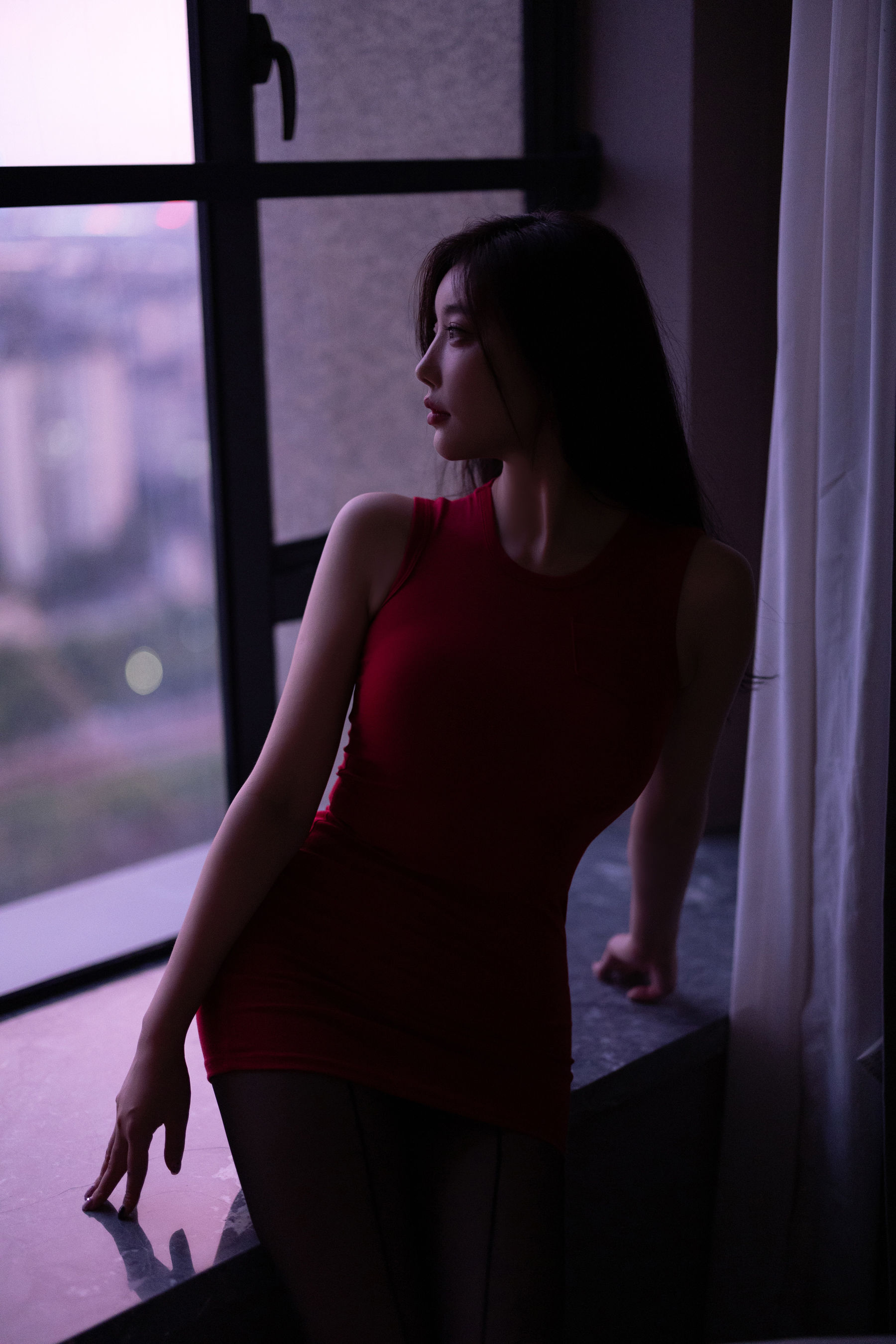 杨晨晨 - 红色连衣短裙/(103P)