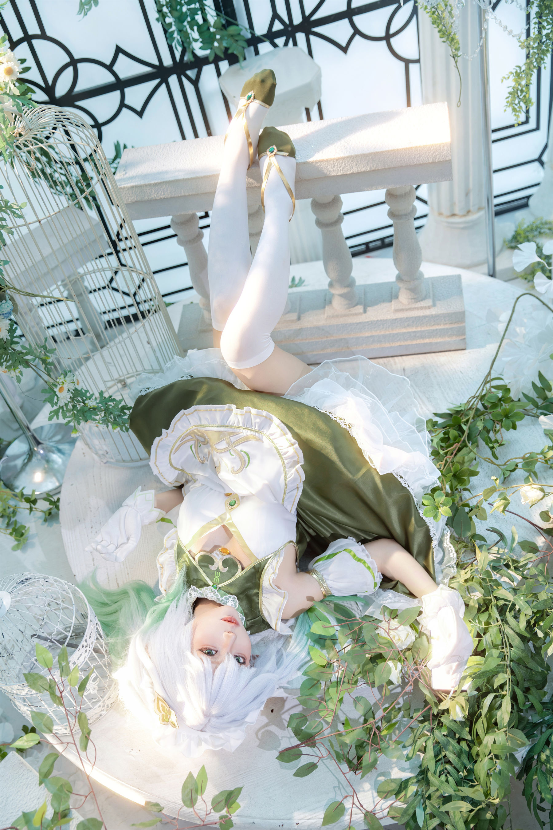 动漫博主蠢沫沫 - 草神女仆纳西妲/(15P)