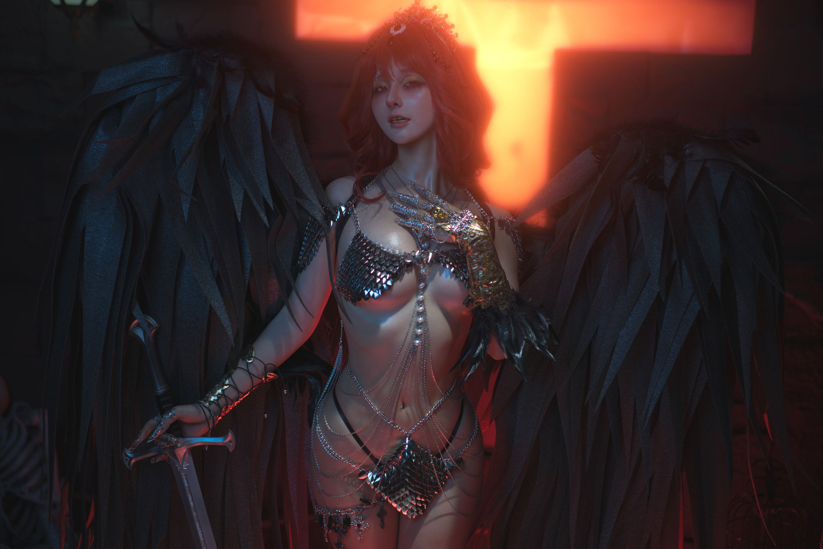 动漫博主蠢沫沫 - 黑天使/(187P)