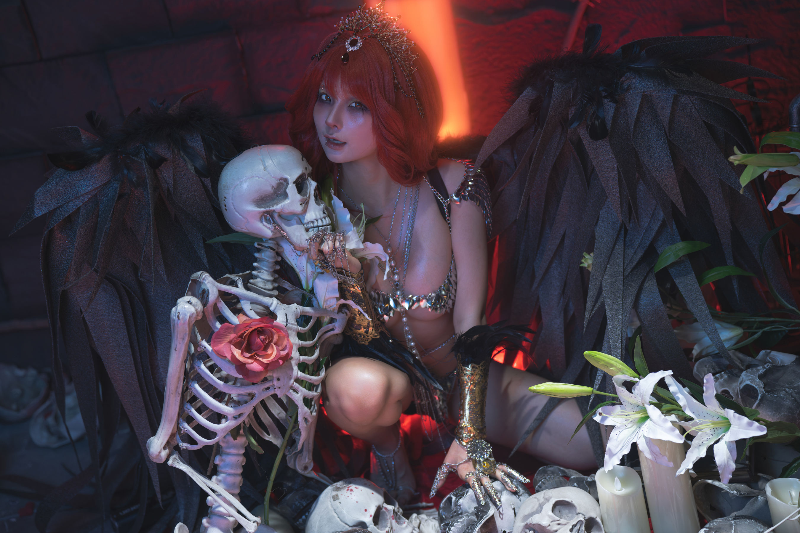 动漫博主蠢沫沫 - 黑天使/(187P)