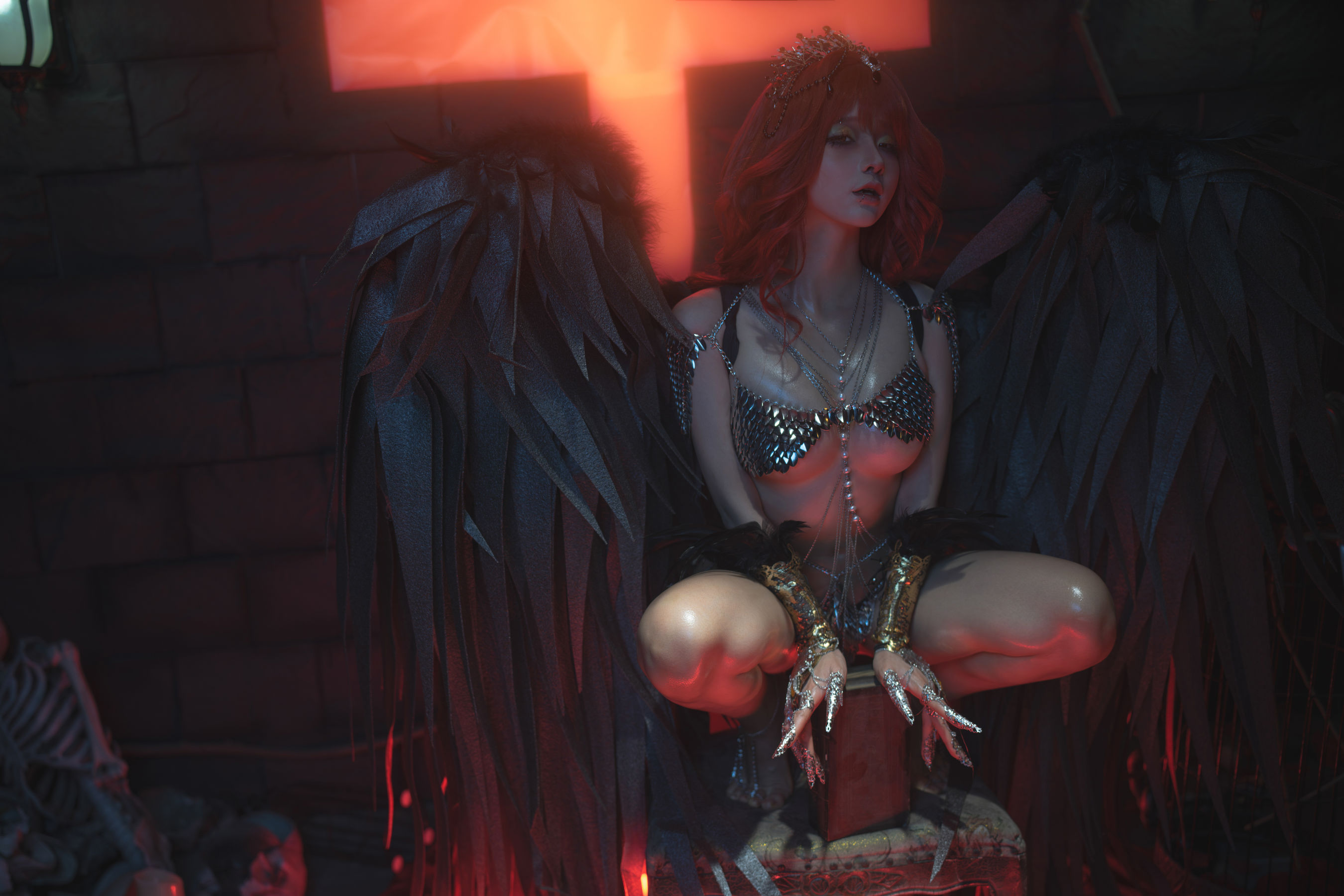 动漫博主蠢沫沫 - 黑天使/(187P)