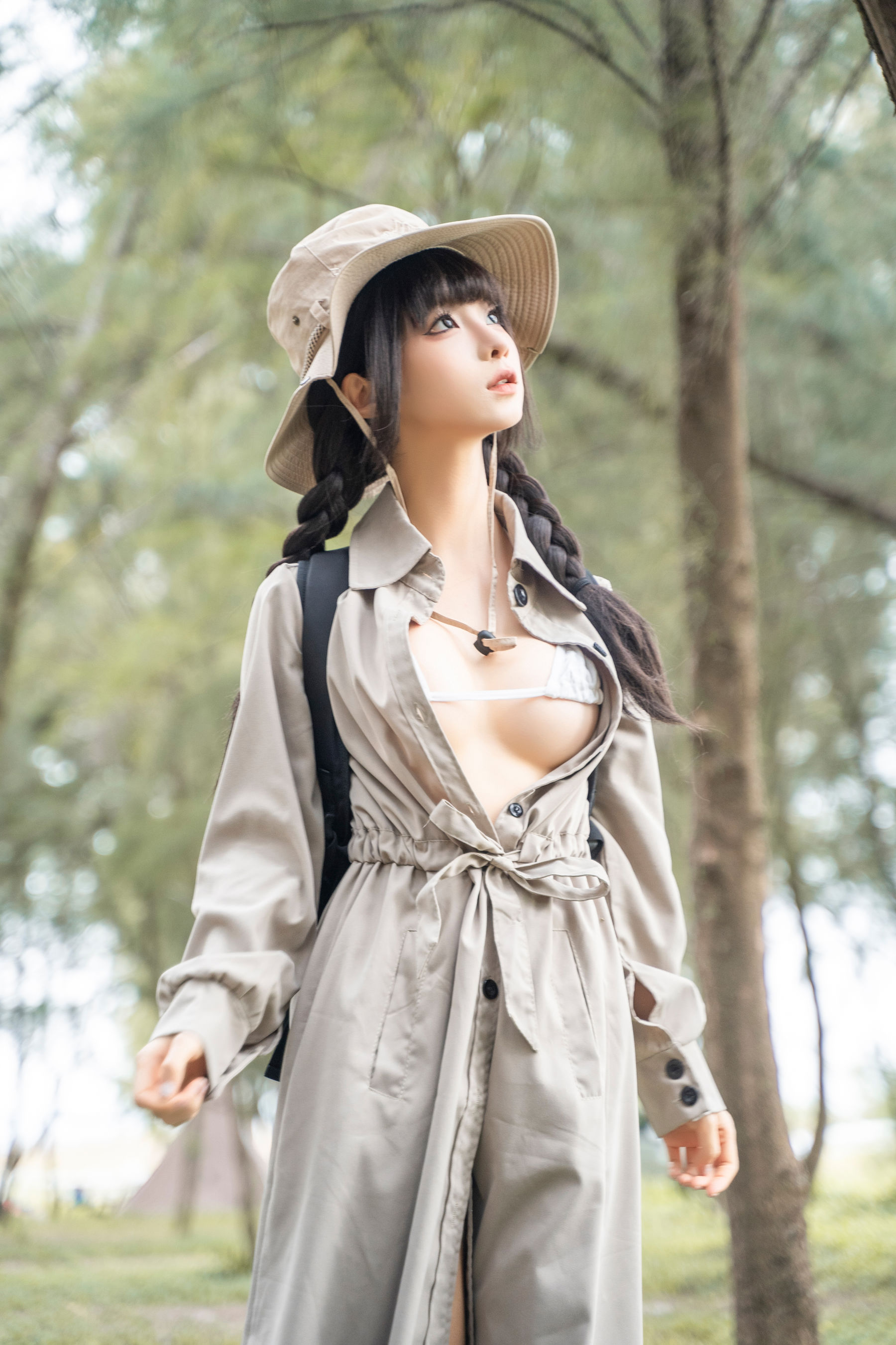 动漫博主蠢沫沫 - 露营/(53P)