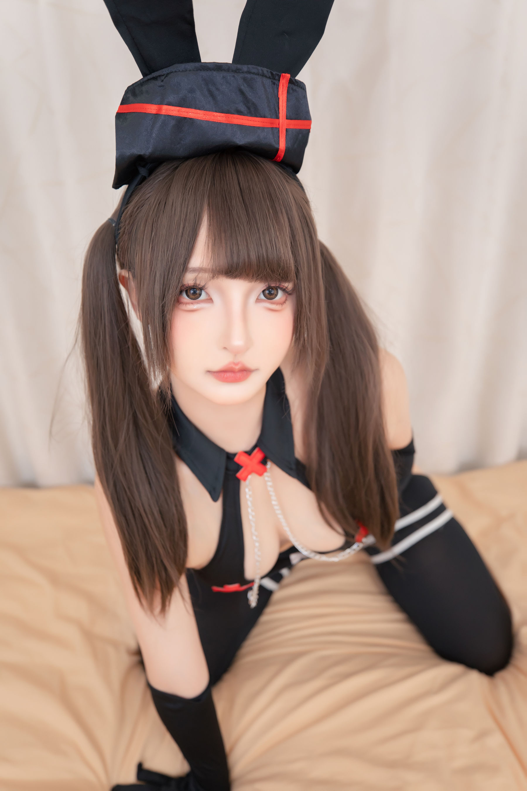 萝莉神楽板真冬 之黑兔护士/(75P)