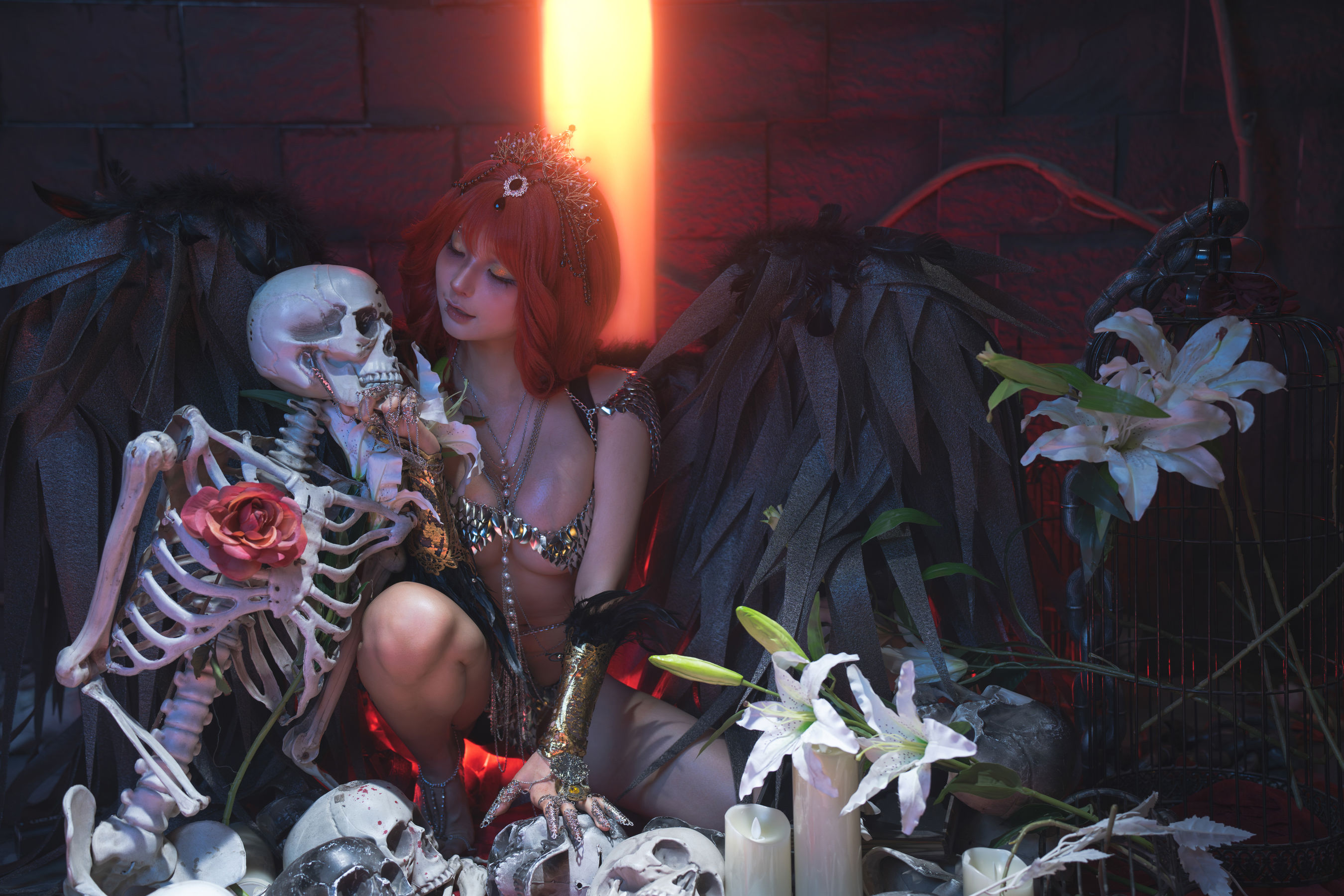 动漫博主蠢沫沫 - 黑天使/(187P)