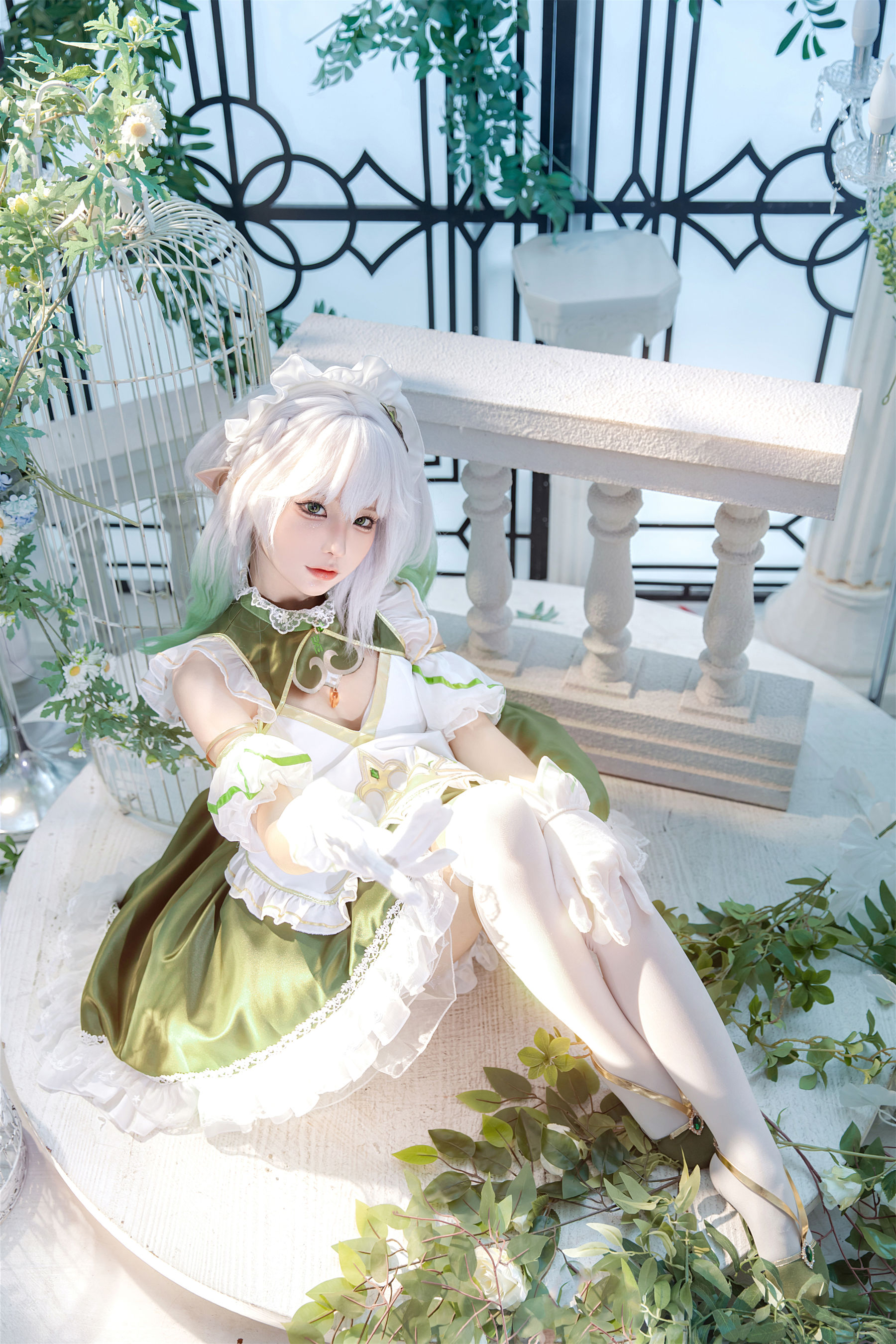 动漫博主蠢沫沫 - 草神女仆纳西妲/(15P)