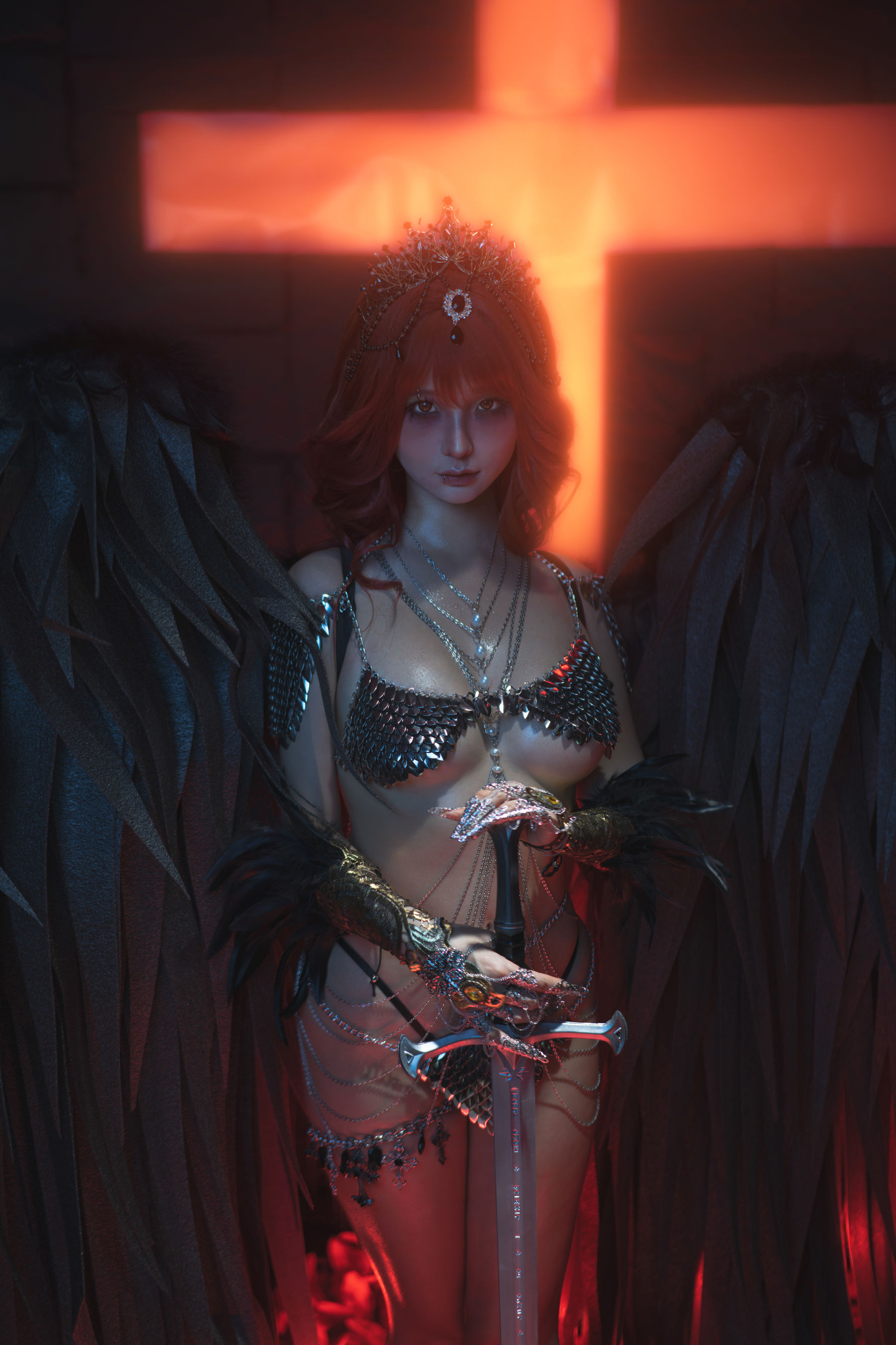 动漫博主蠢沫沫 - 黑天使/(187P)