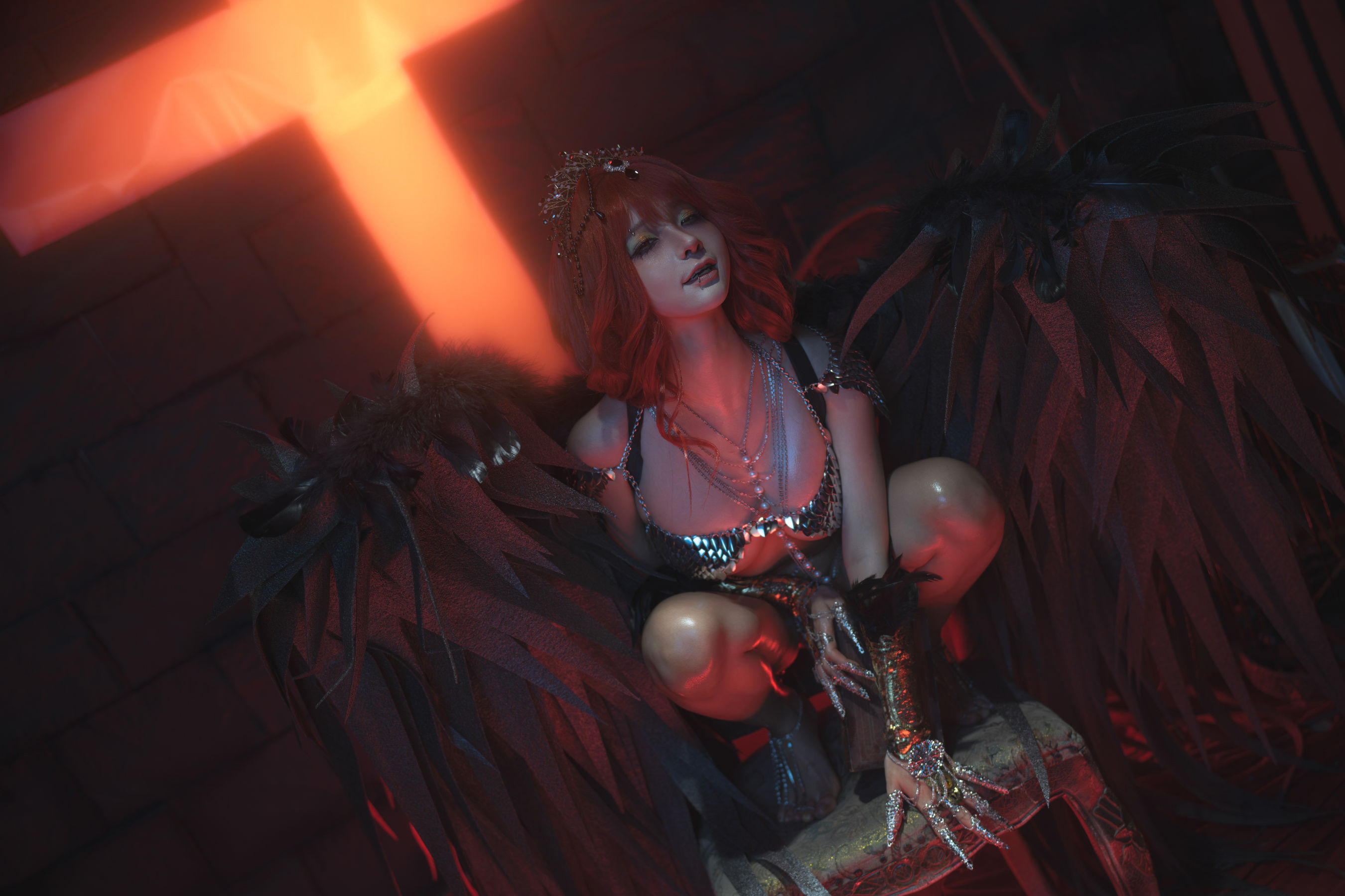 动漫博主蠢沫沫 - 黑天使/(187P)