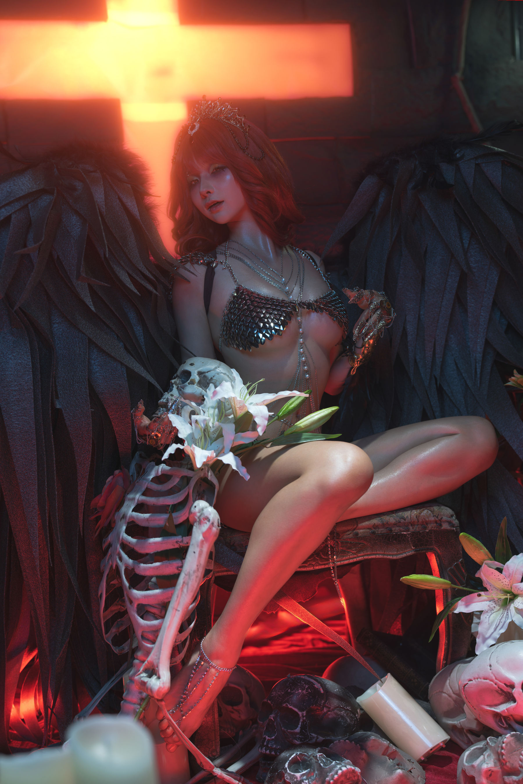 动漫博主蠢沫沫 - 黑天使/(187P)