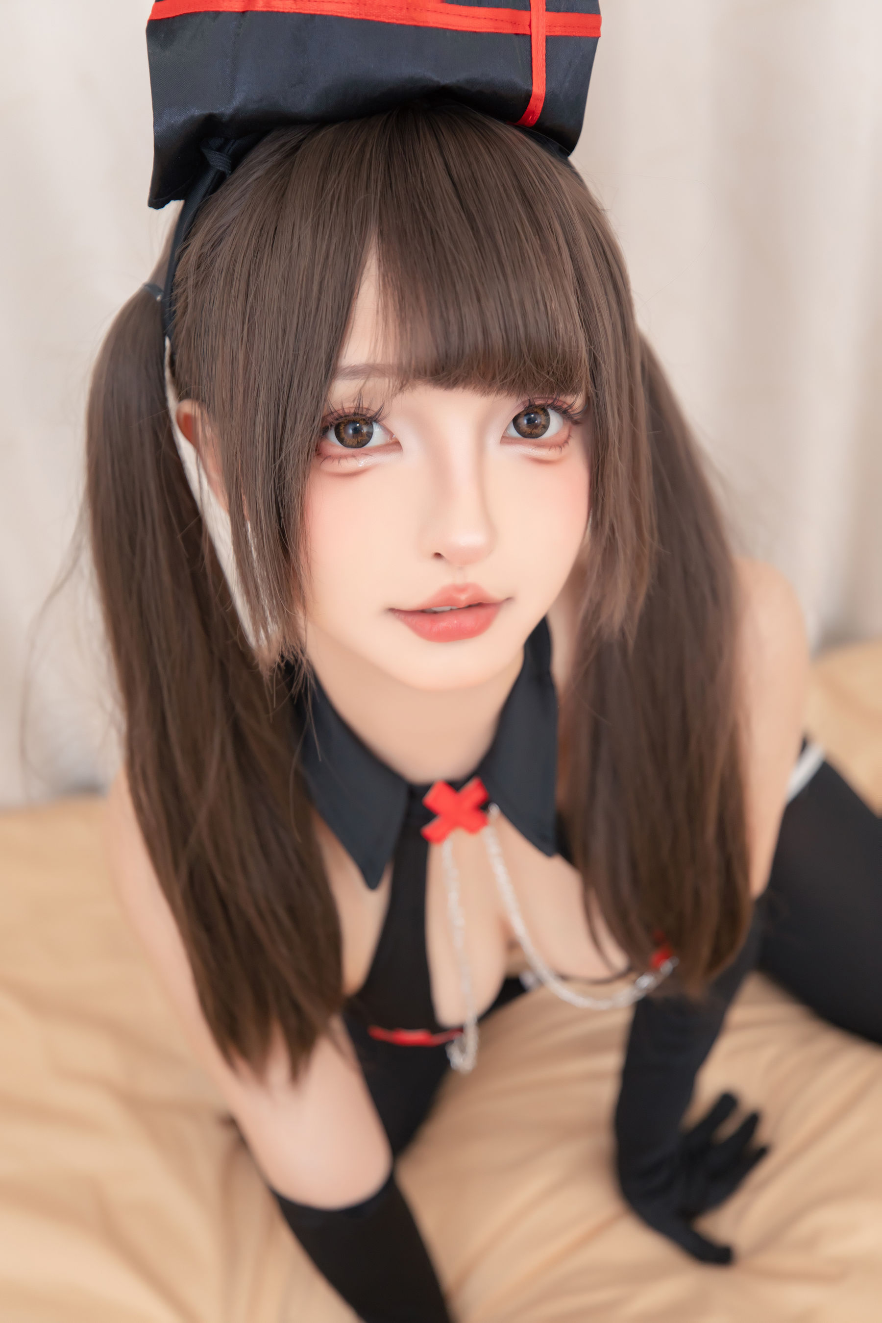 萝莉神楽板真冬 之黑兔护士/(75P)