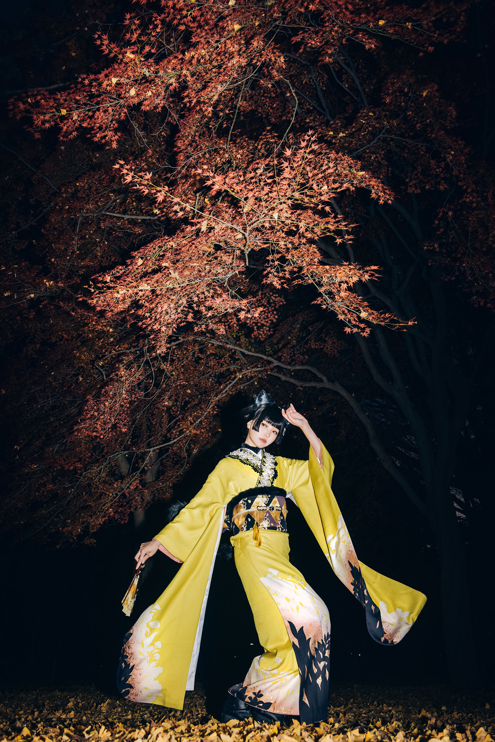 Ely_eee (ElyEE子) - Ginkgo Black Cat 銀杏黑貓/(23P)