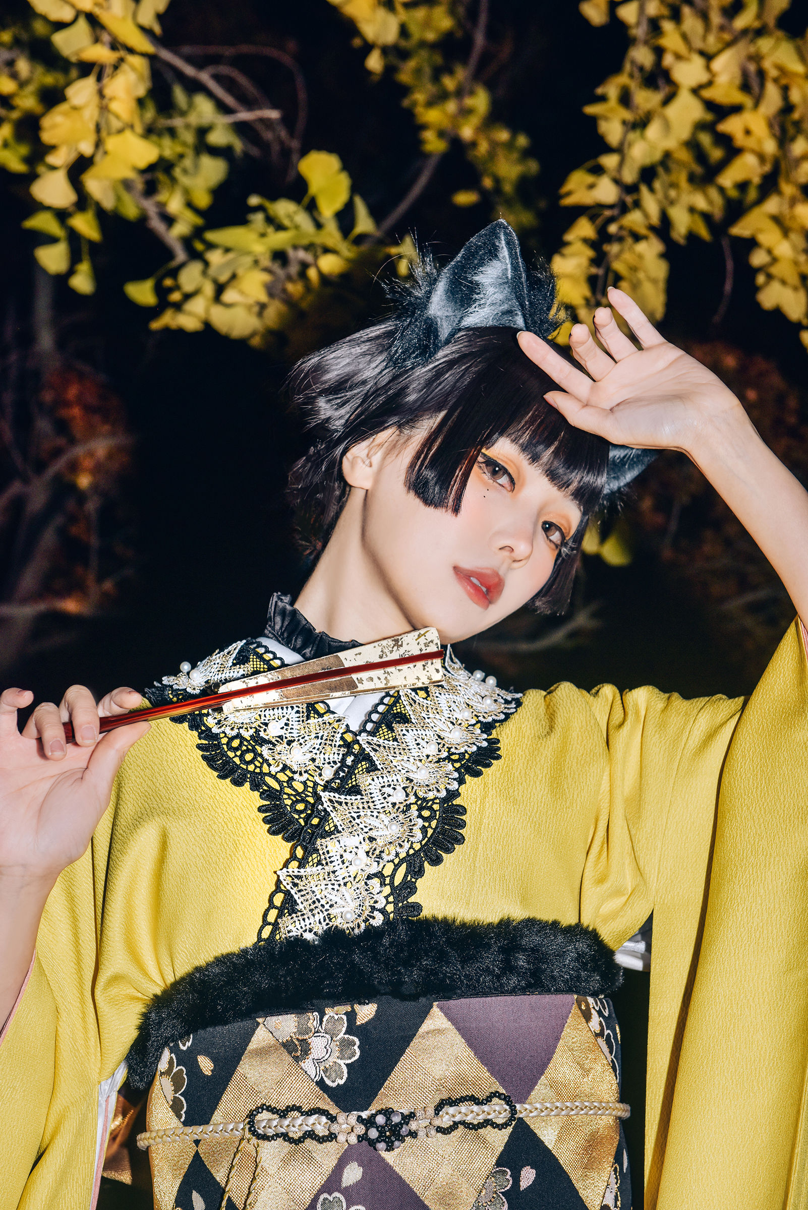 Ely_eee (ElyEE子) - Ginkgo Black Cat 銀杏黑貓/(23P)