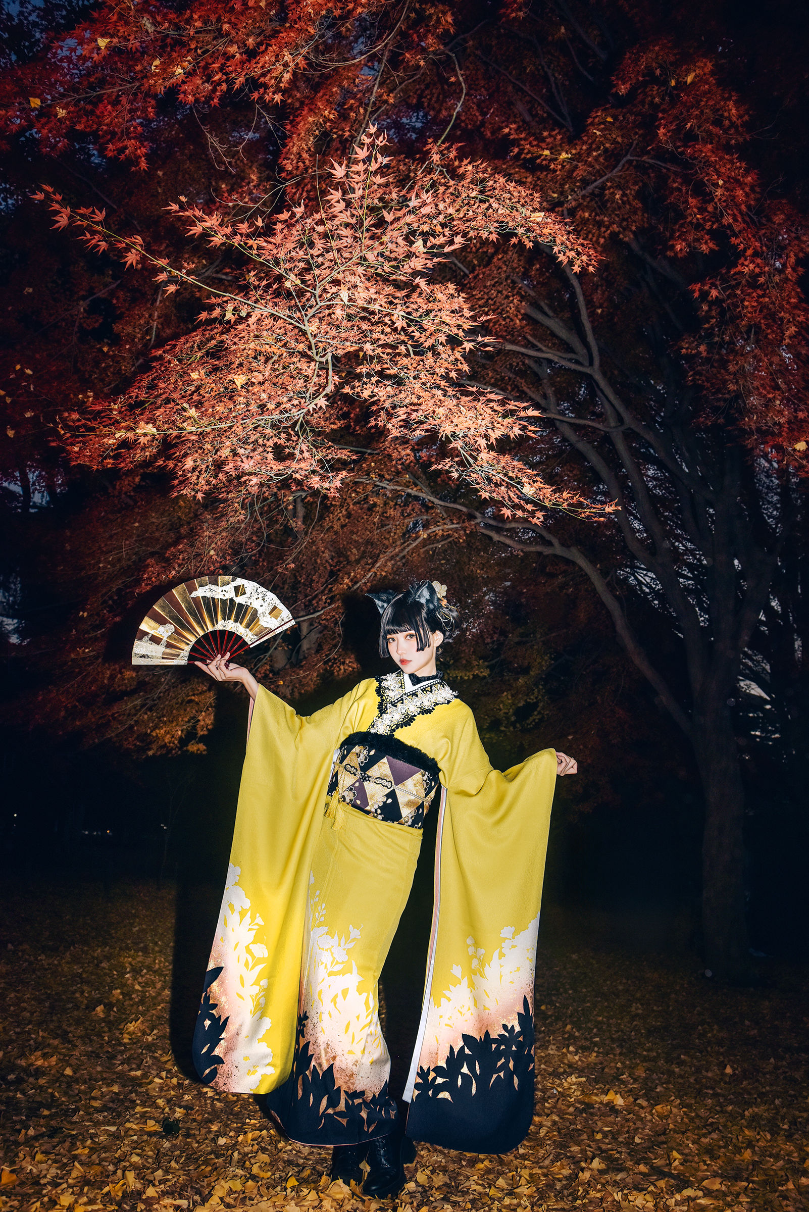 Ely_eee (ElyEE子) - Ginkgo Black Cat 銀杏黑貓/(23P)