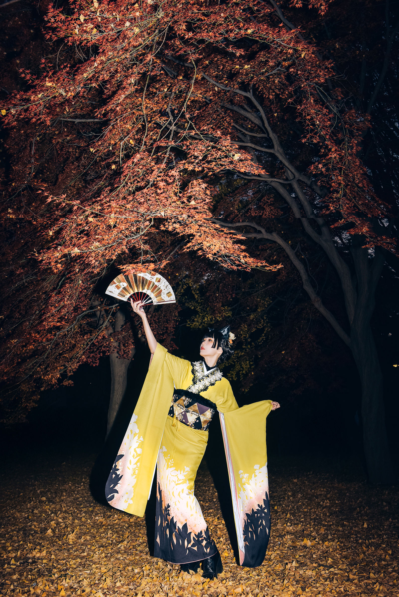 Ely_eee (ElyEE子) - Ginkgo Black Cat 銀杏黑貓/(23P)