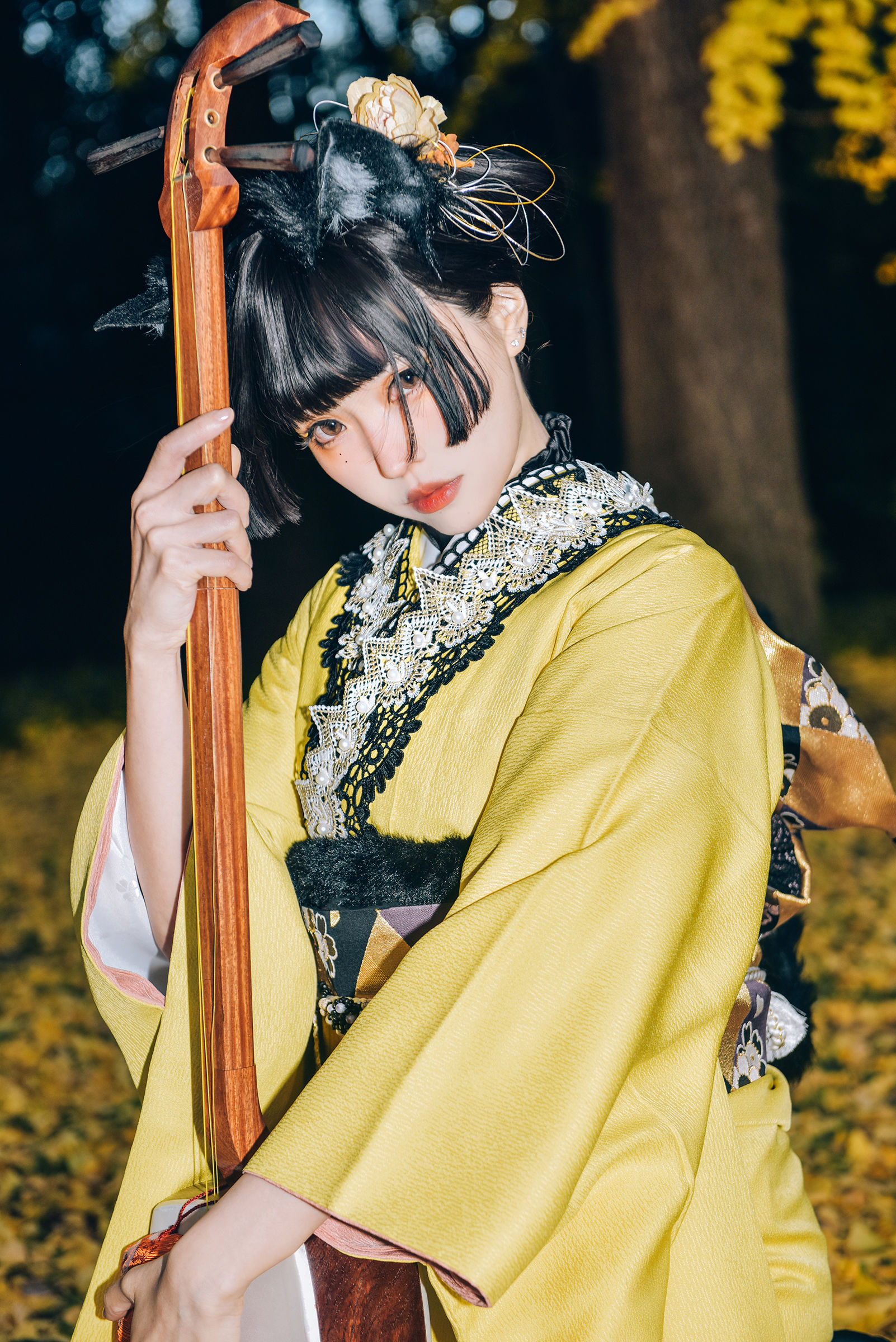 Ely_eee (ElyEE子) - Ginkgo Black Cat 銀杏黑貓/(23P)