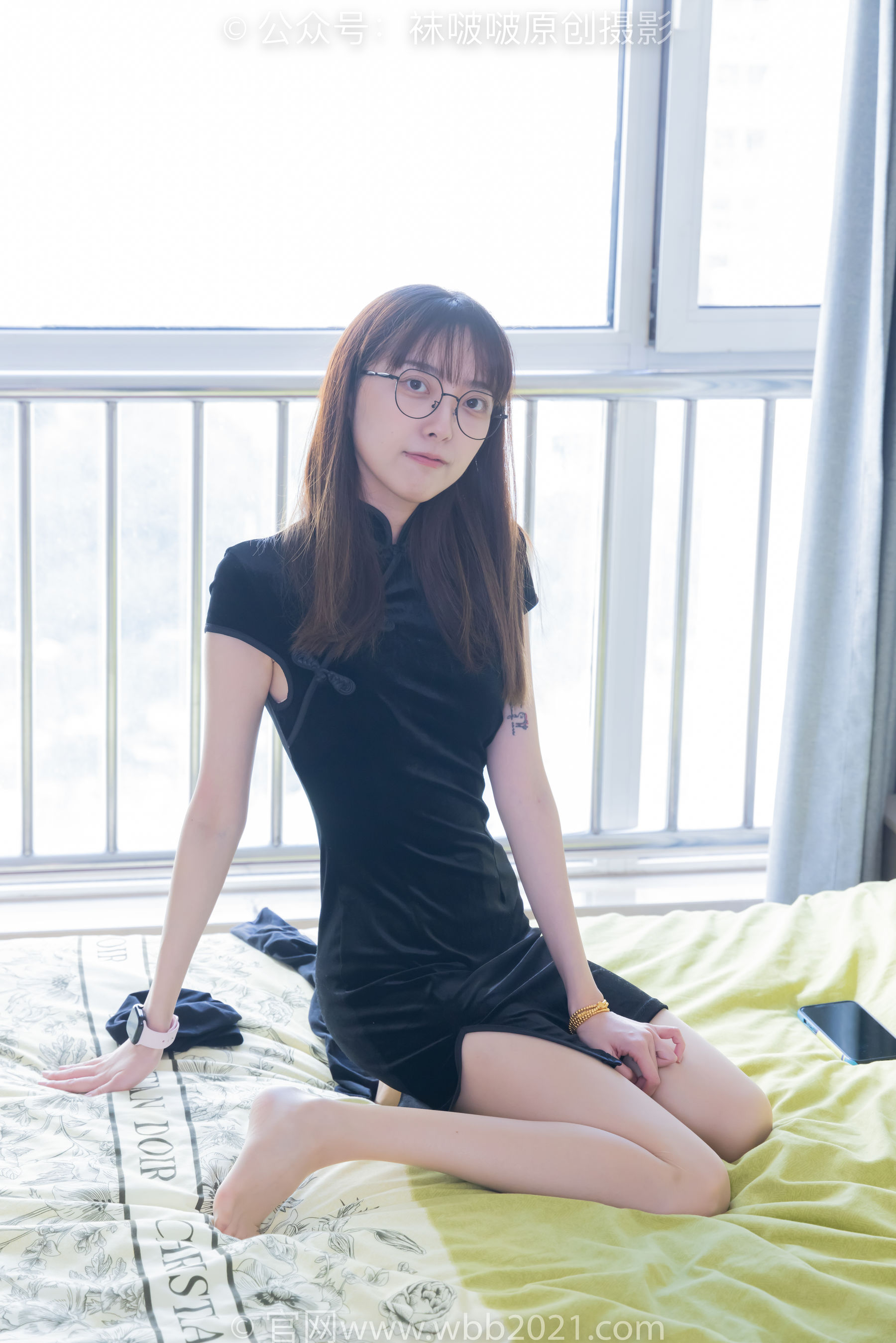 BoBoSocks袜啵啵 No.482 稚予 - 高跟鞋、厚黑丝大腿袜、肉丝、旗袍/(140P)
