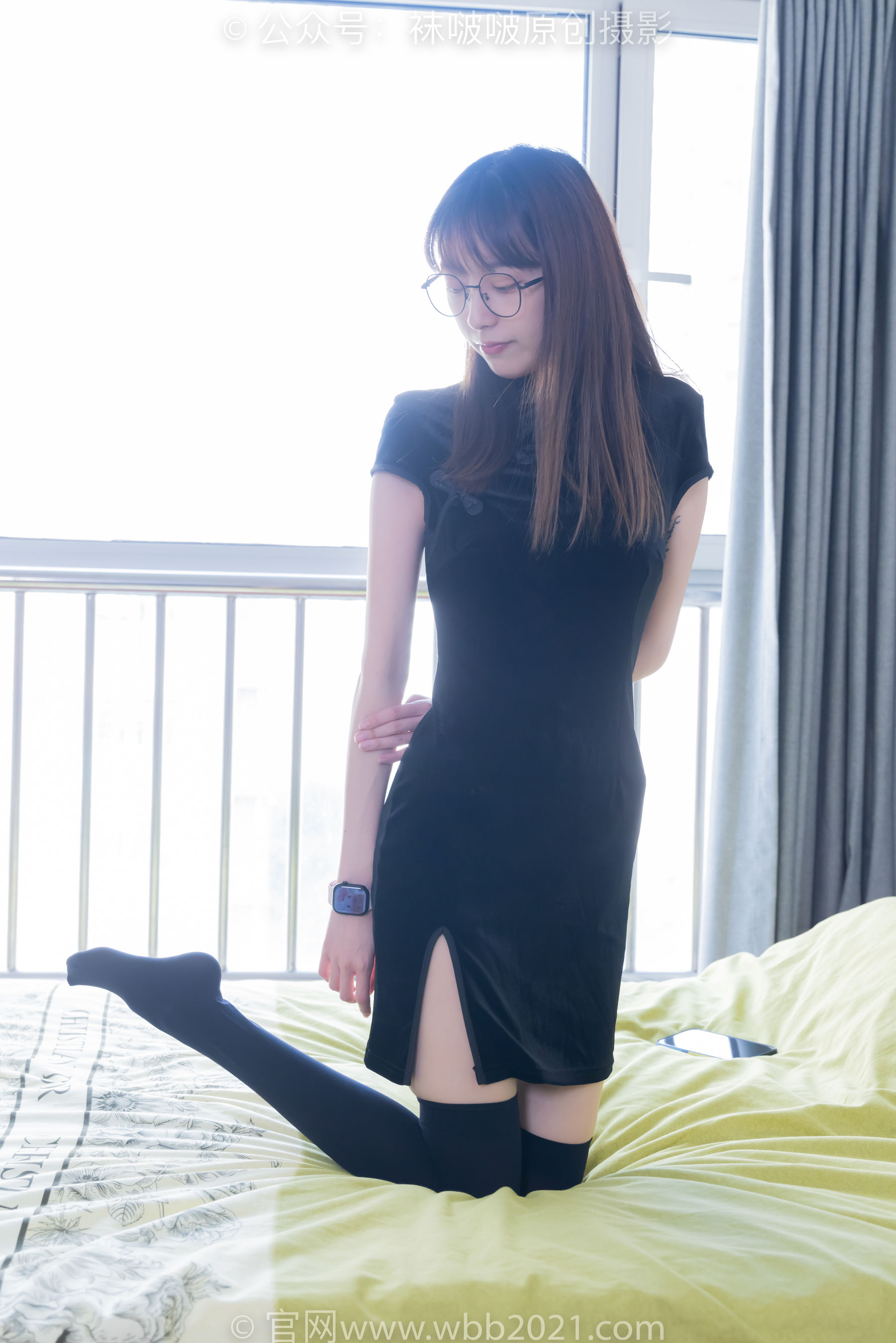 BoBoSocks袜啵啵 No.482 稚予 - 高跟鞋、厚黑丝大腿袜、肉丝、旗袍/(140P)