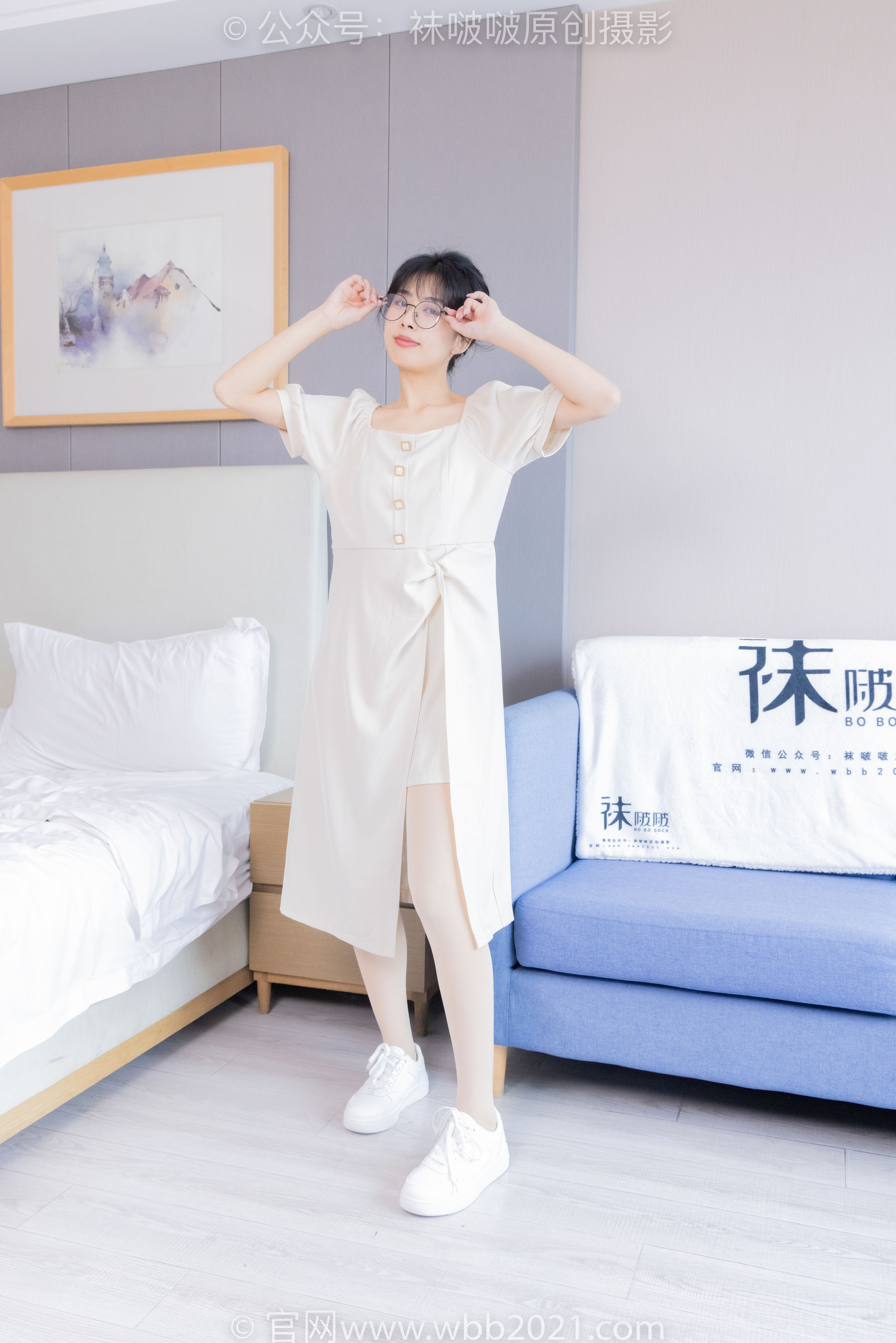 BoBoSocks袜啵啵 No.483 奶油 - 板鞋、白船袜厚肉丝叠穿、厚肉丝、瑜伽动作、船袜和丝袜分别踩葡萄剧情/(170P)