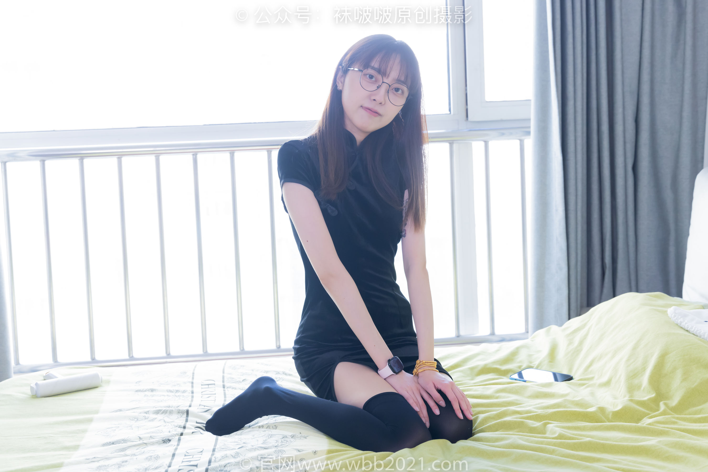 BoBoSocks袜啵啵 No.482 稚予 - 高跟鞋、厚黑丝大腿袜、肉丝、旗袍/(140P)