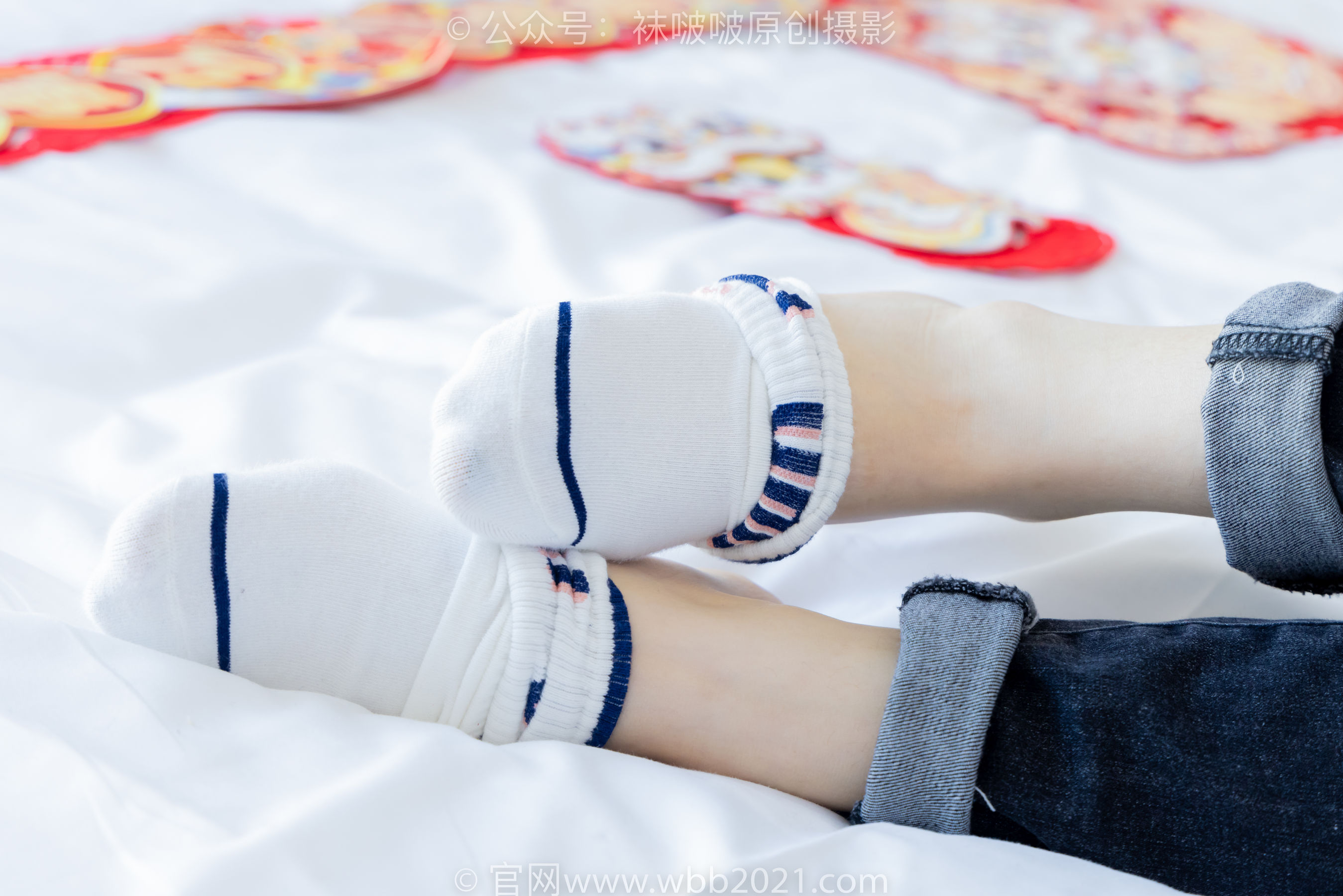 BoBoSocks袜啵啵 No.481 糯米 - 板鞋、白棉袜、裸足、对联迎新春，半脱袜子剧情/(150P)
