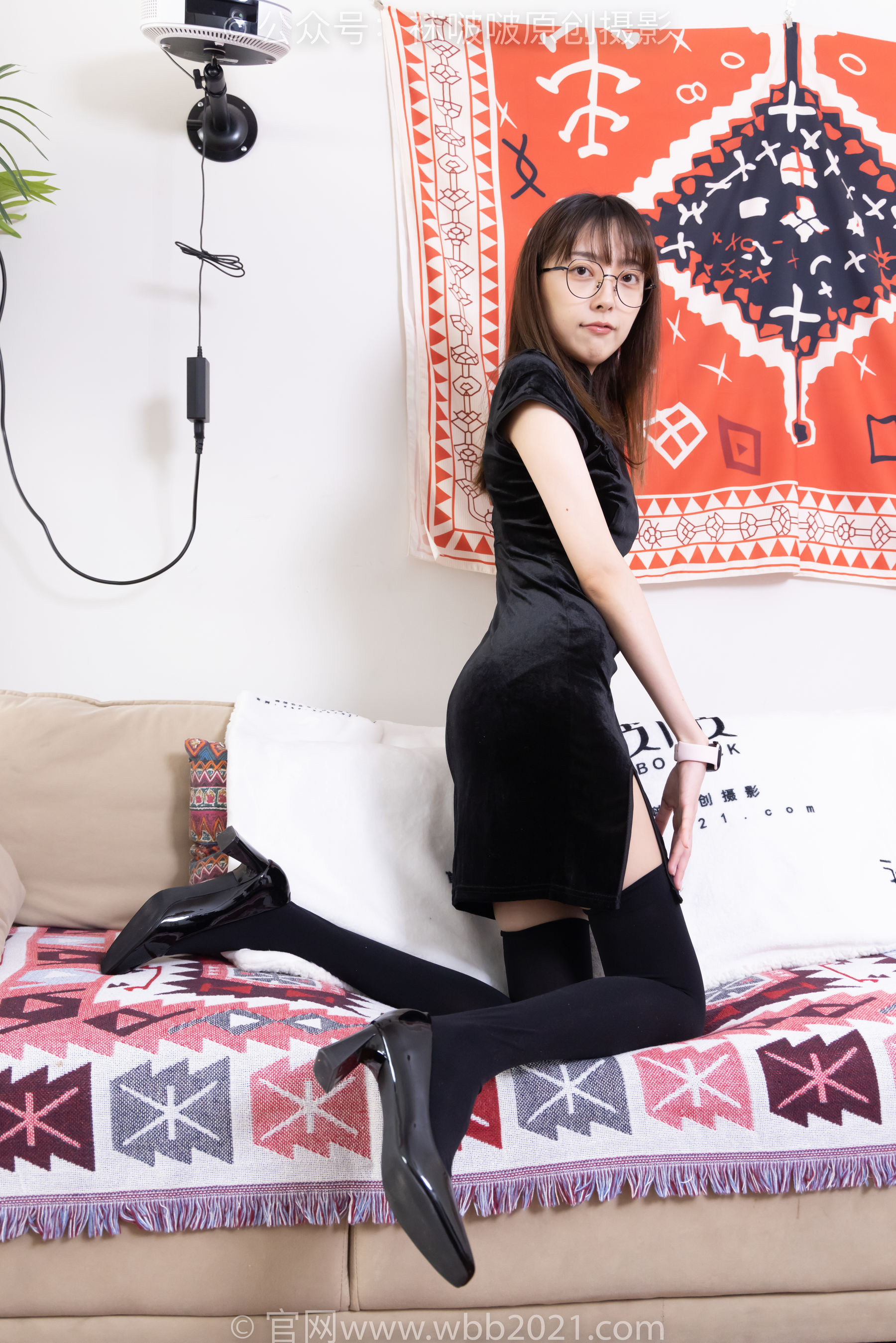 BoBoSocks袜啵啵 No.482 稚予 - 高跟鞋、厚黑丝大腿袜、肉丝、旗袍/(140P)