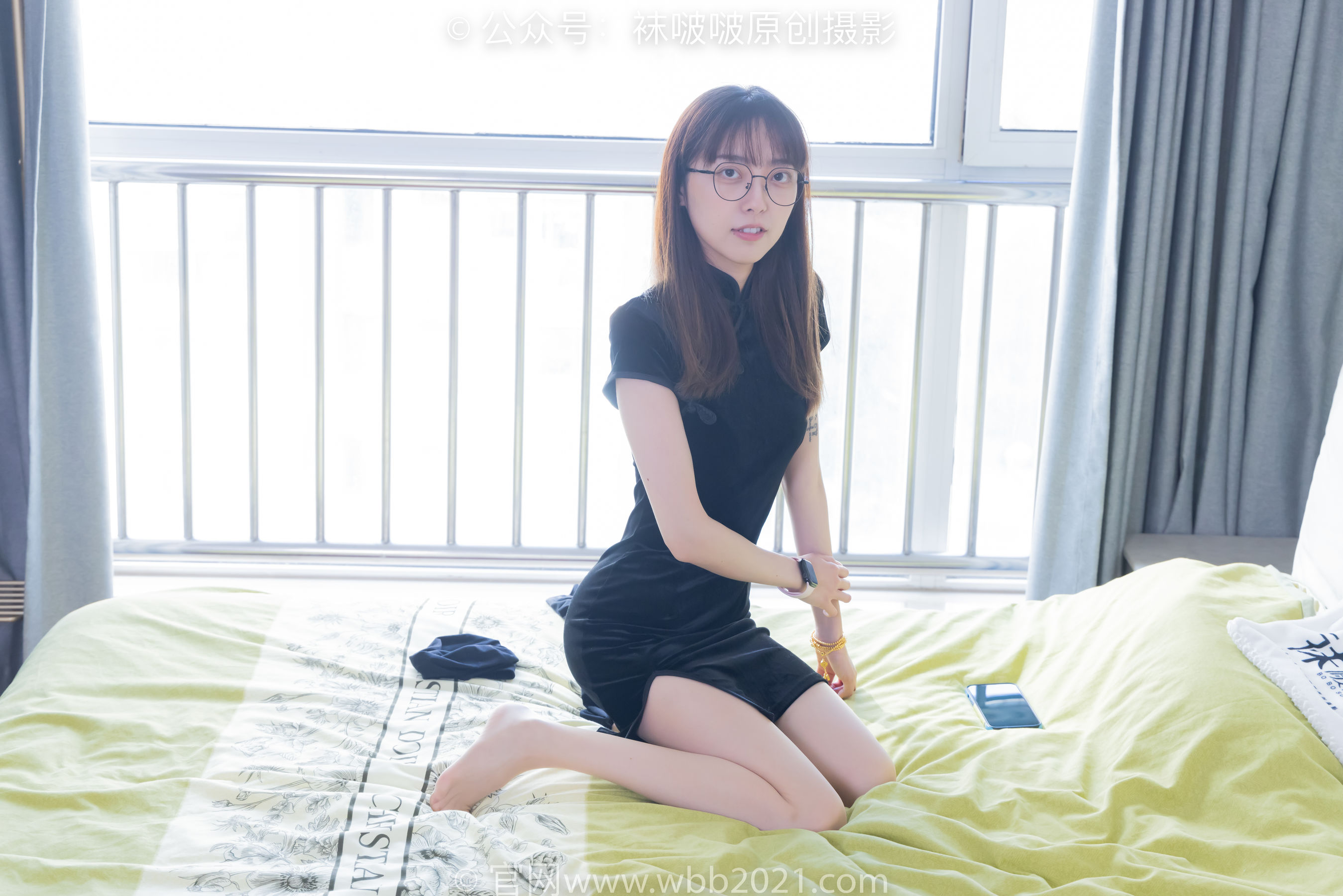 BoBoSocks袜啵啵 No.482 稚予 - 高跟鞋、厚黑丝大腿袜、肉丝、旗袍/(140P)