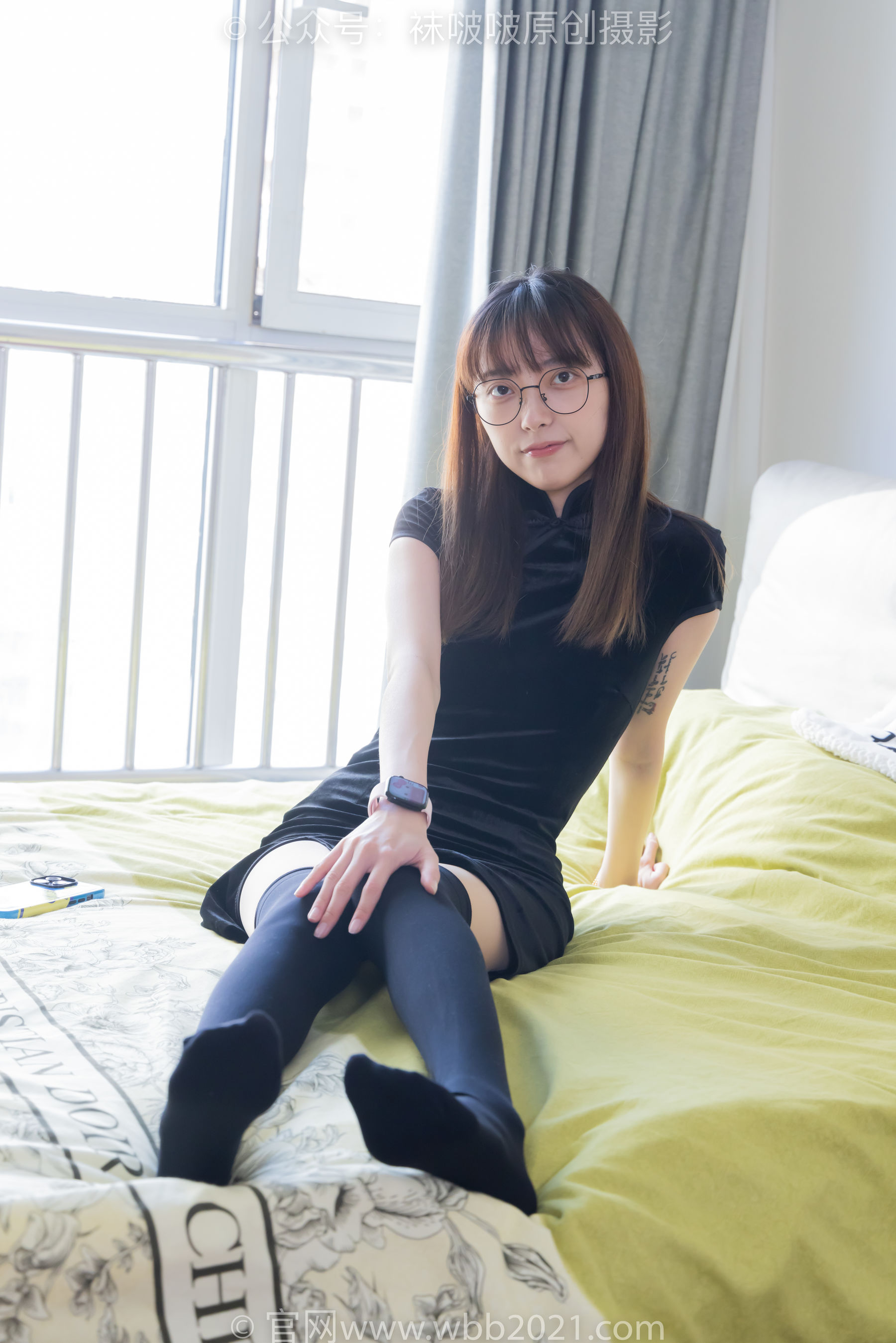 BoBoSocks袜啵啵 No.482 稚予 - 高跟鞋、厚黑丝大腿袜、肉丝、旗袍/(140P)