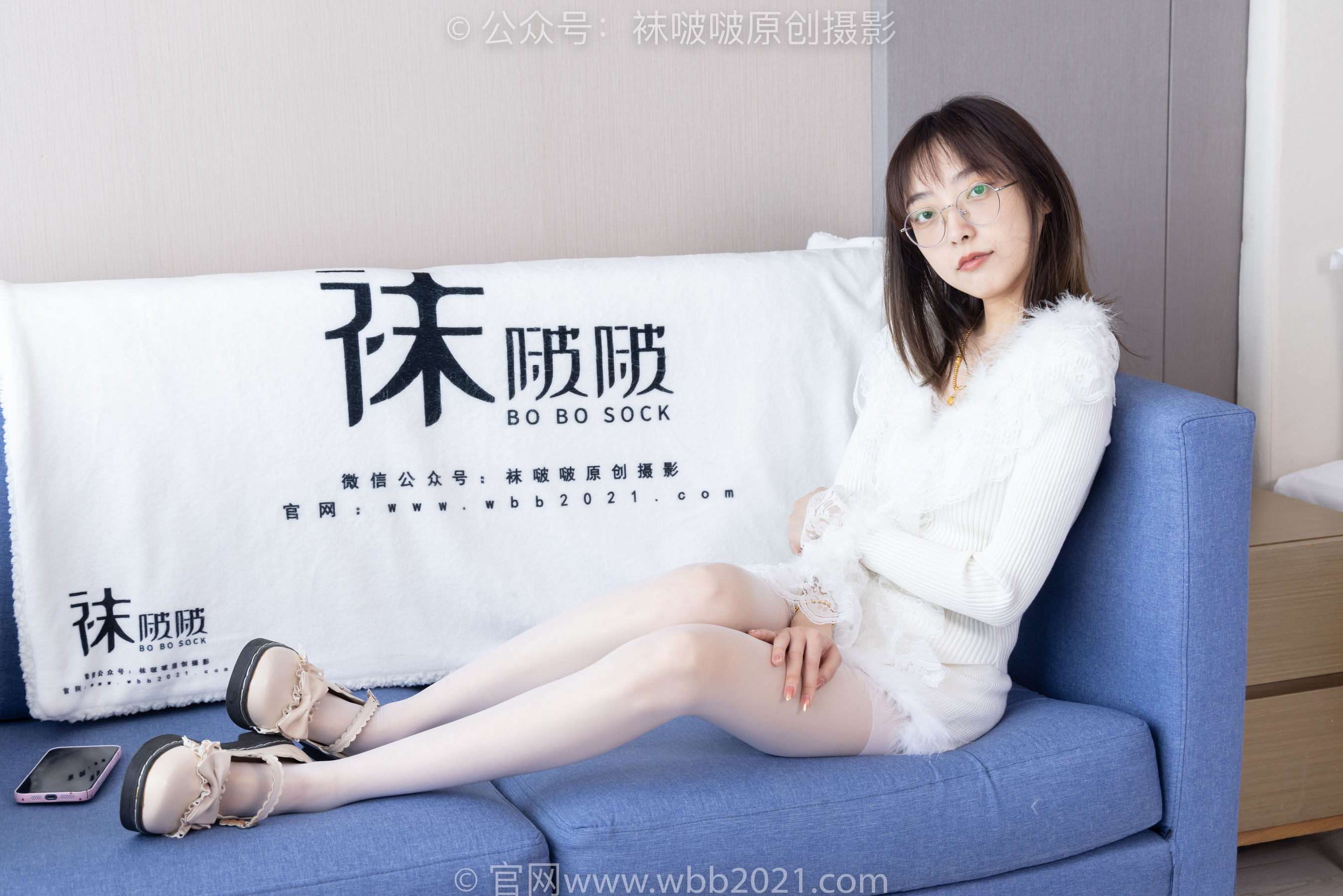 BoBoSocks袜啵啵 No.490 稚予 皮鞋、薄白丝/(161P)