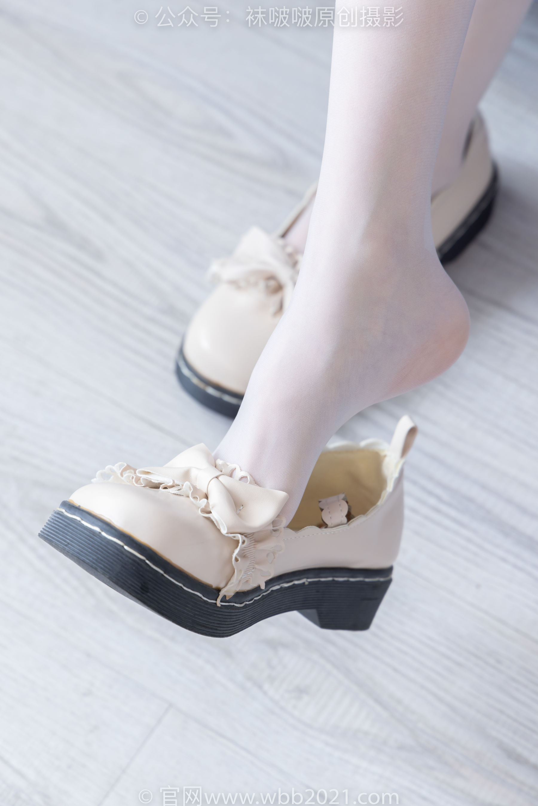 BoBoSocks袜啵啵 No.490 稚予 皮鞋、薄白丝/(161P)