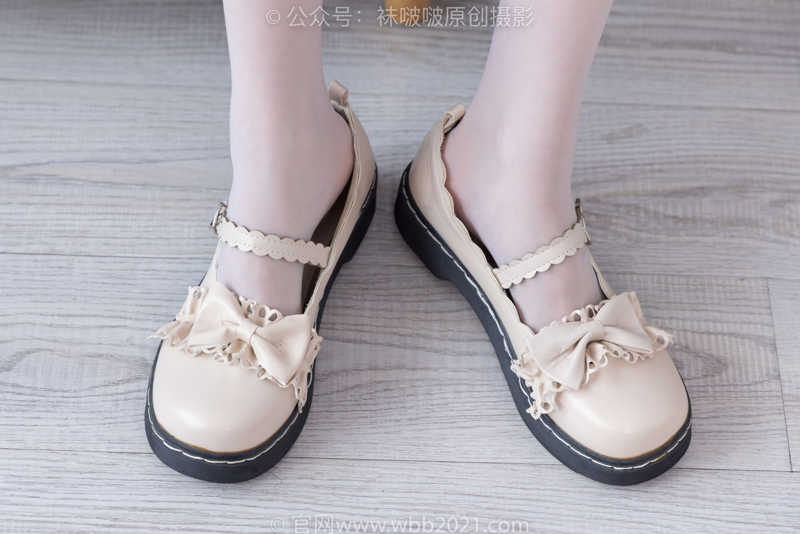 BoBoSocks袜啵啵 No.490 稚予 皮鞋、薄白丝/(161P)