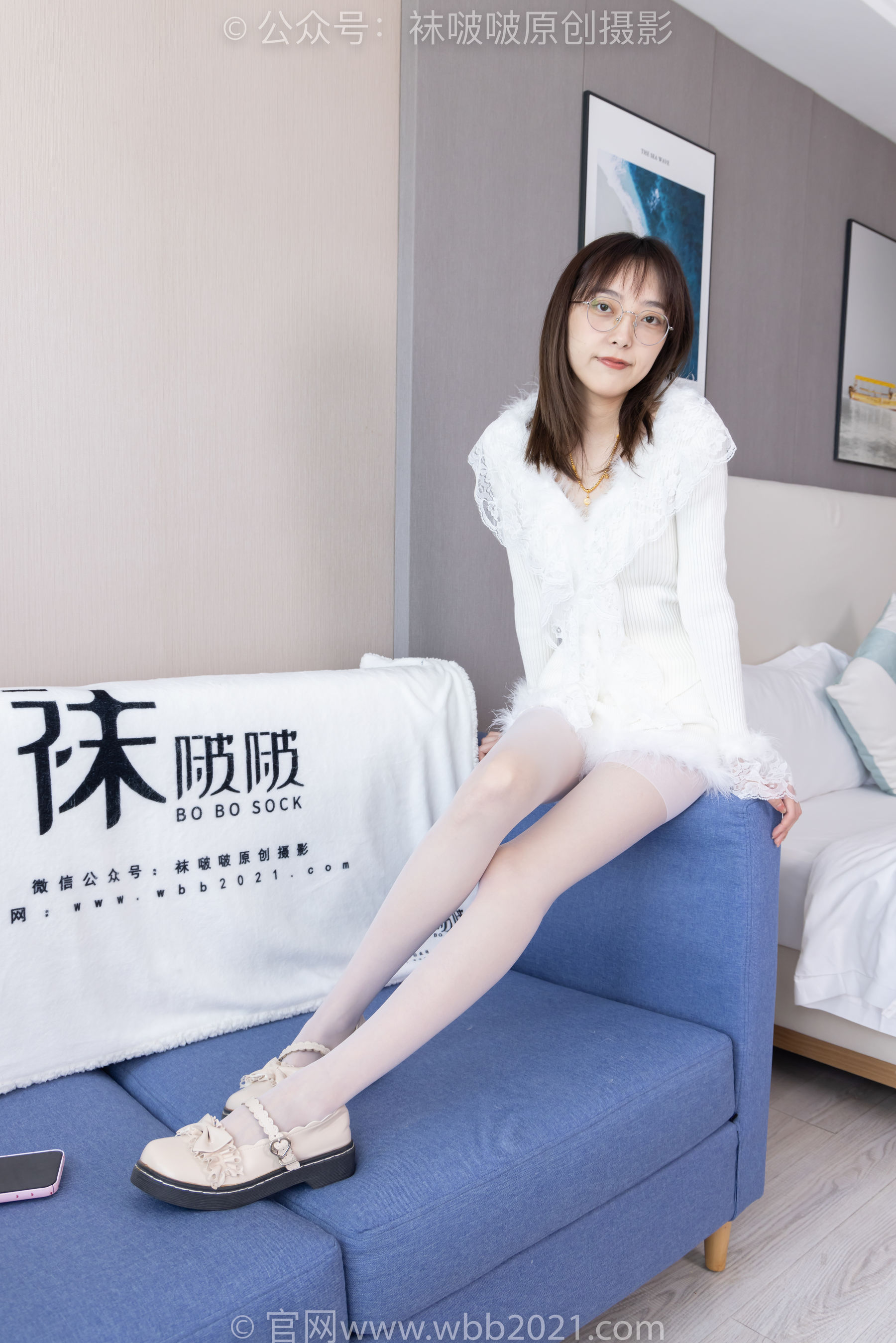 BoBoSocks袜啵啵 No.490 稚予 皮鞋、薄白丝/(161P)