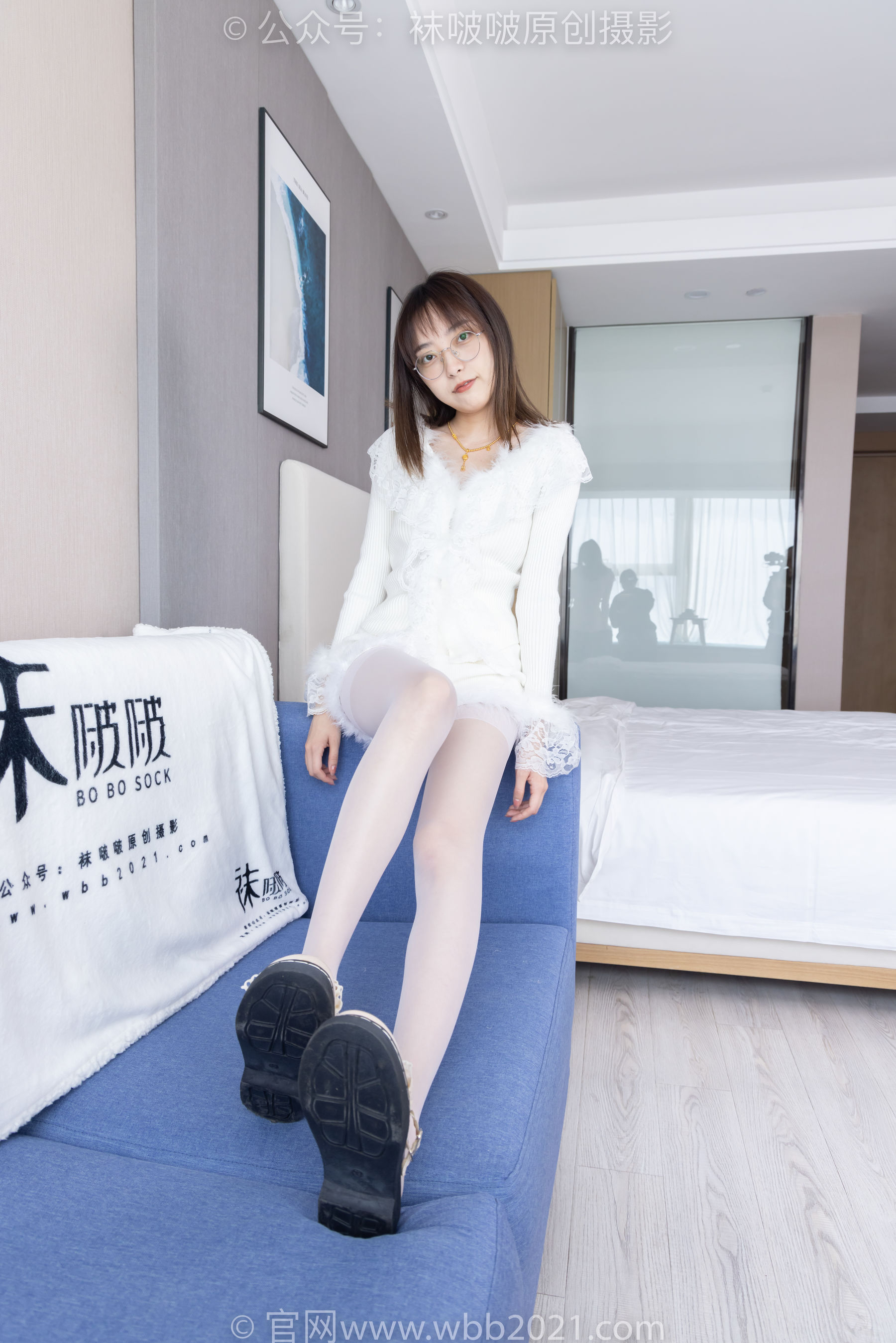 BoBoSocks袜啵啵 No.490 稚予 皮鞋、薄白丝/(161P)